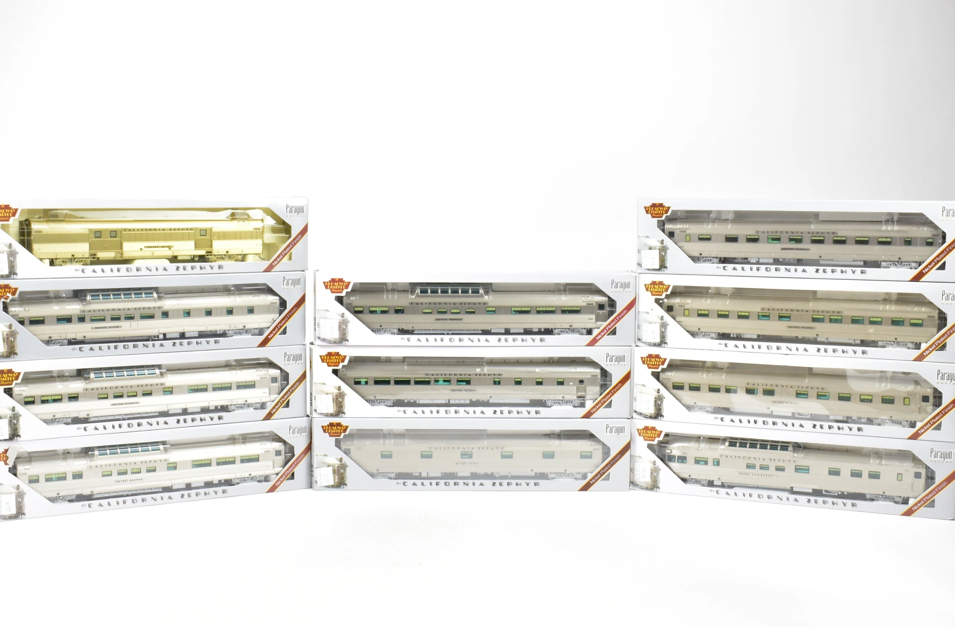 HO CON BLI - Broadway Limited Imports D&RGW, WP, CB&Q 11-Car California Zephyr Mixed Set - Image 40