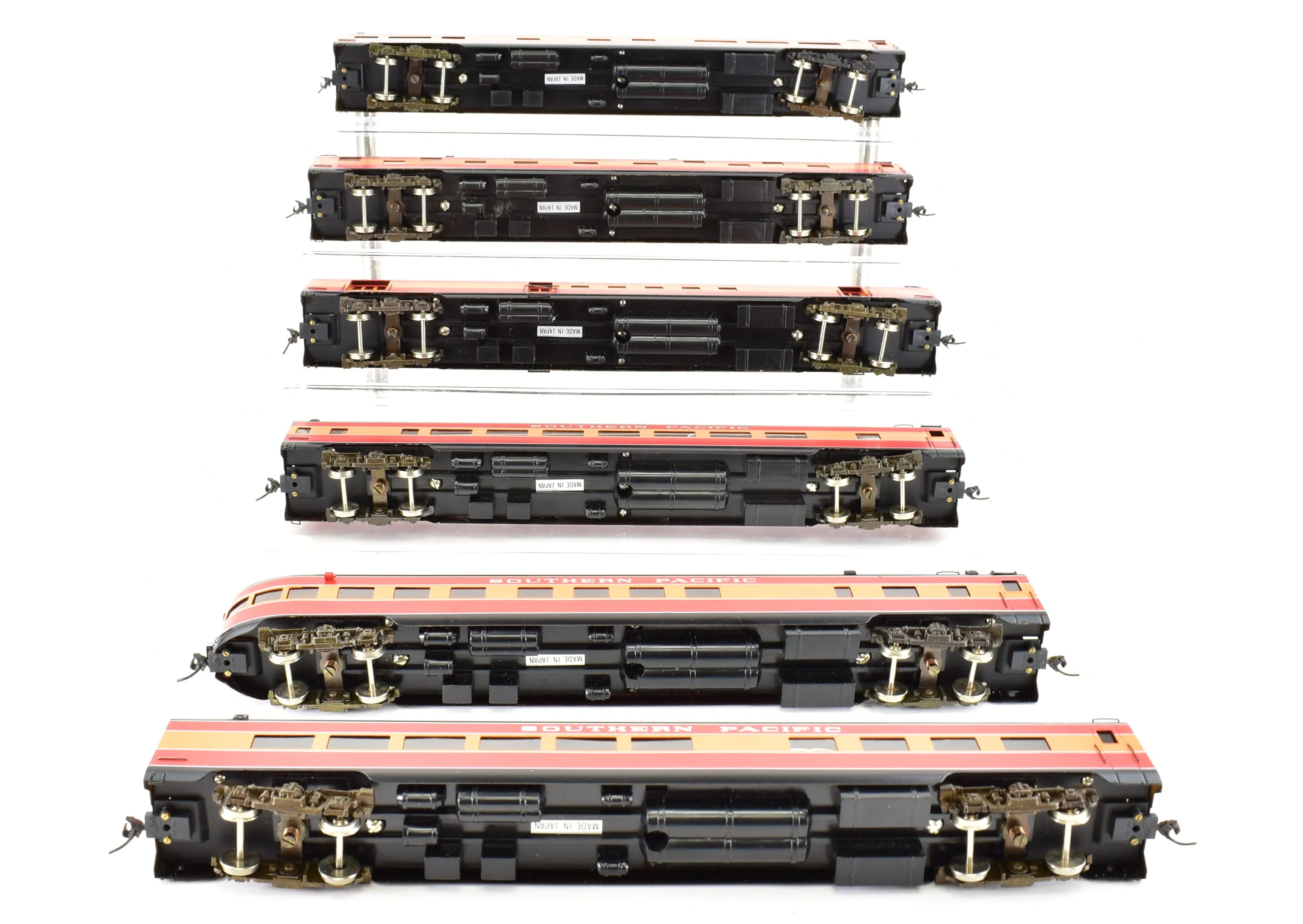 HO Brass Balboa SP - Southern Pacific "Daylight" 6-Car Passenger Set Factory Painted - Image 10