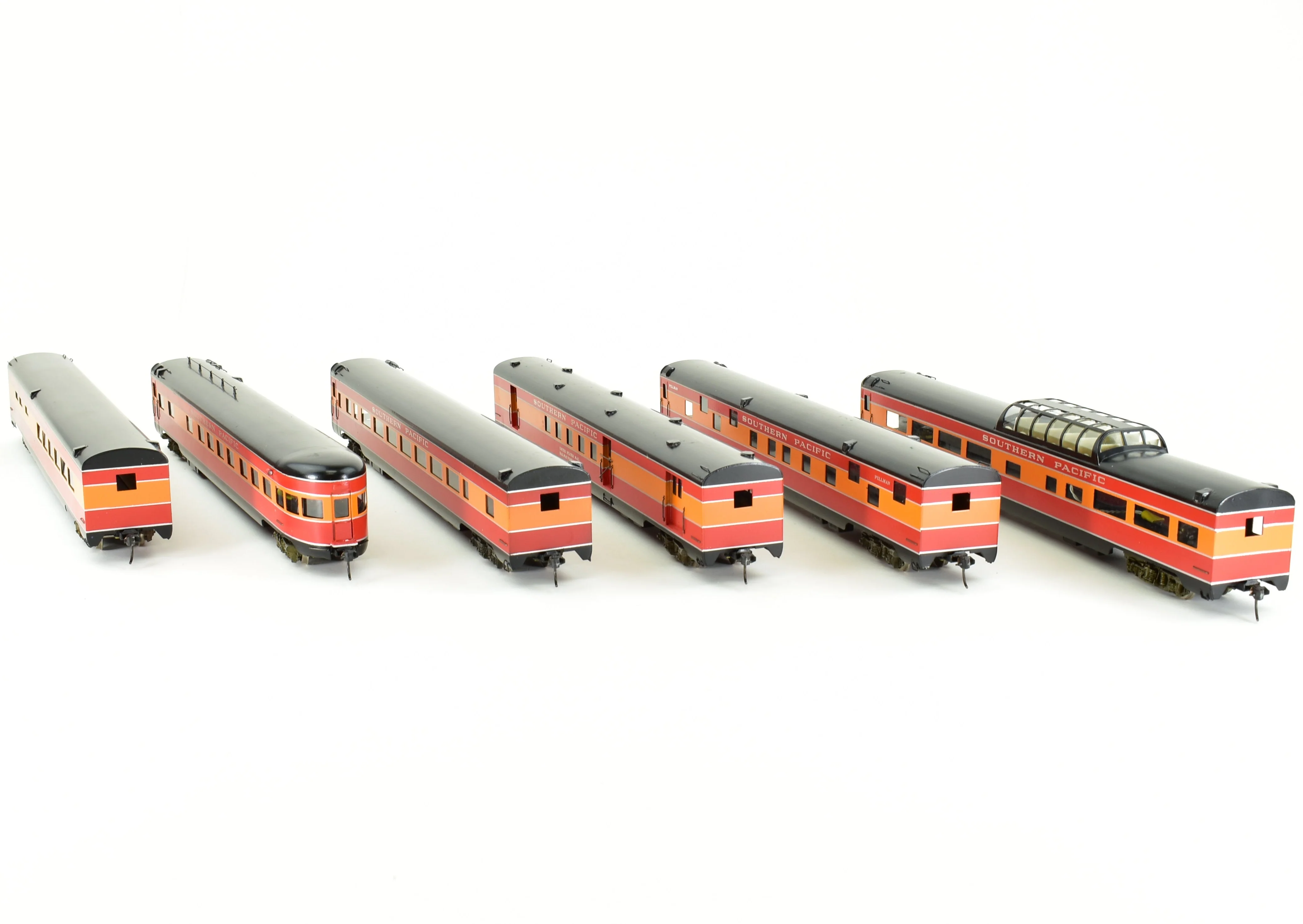 HO Brass Balboa SP - Southern Pacific "Daylight" 6-Car Passenger Set Factory Painted - Image 5