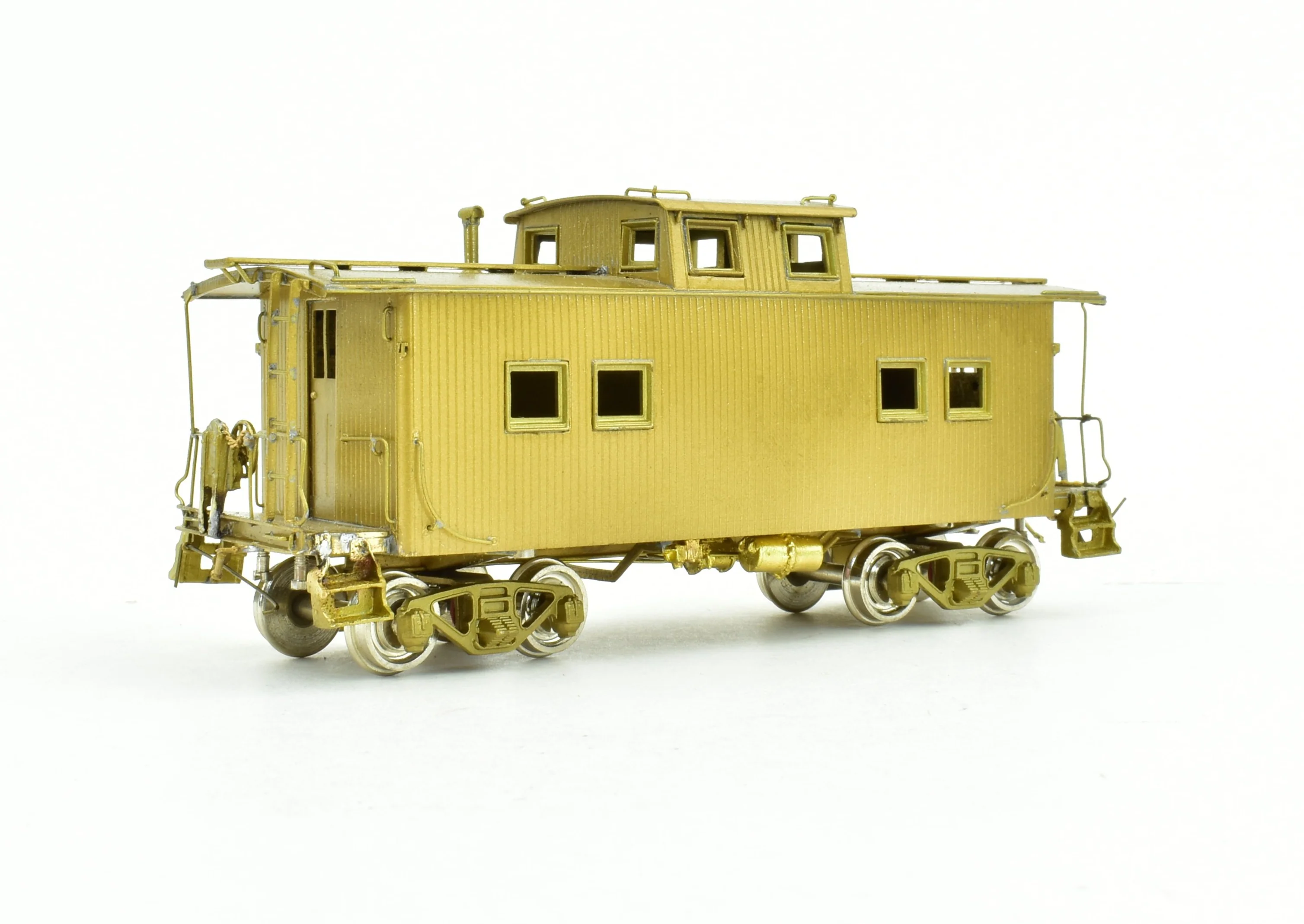 HO Brass NJ Custom Brass - RDG - Reading Wood Caboose - Image 4