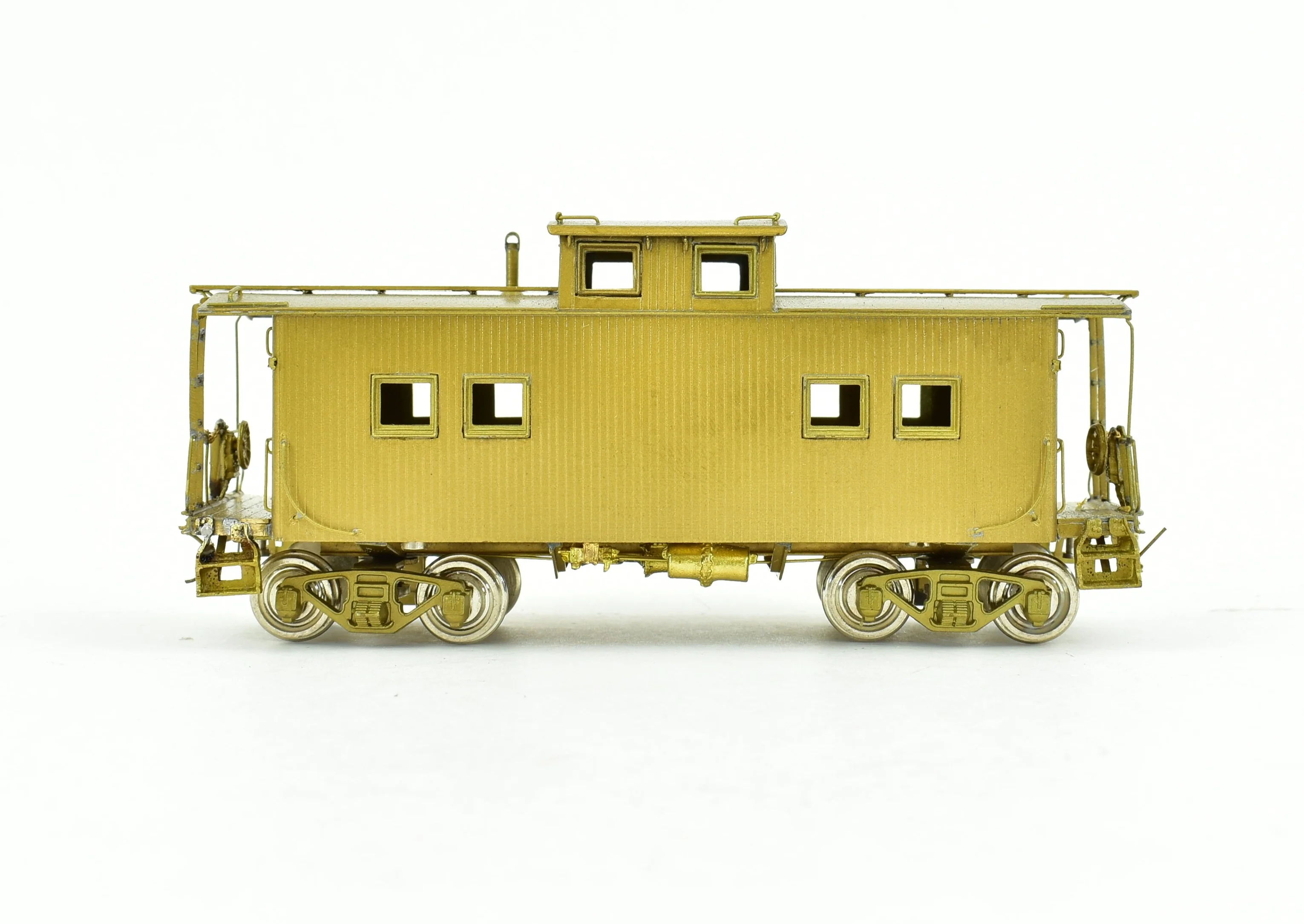 HO Brass NJ Custom Brass - RDG - Reading Wood Caboose - Image 7