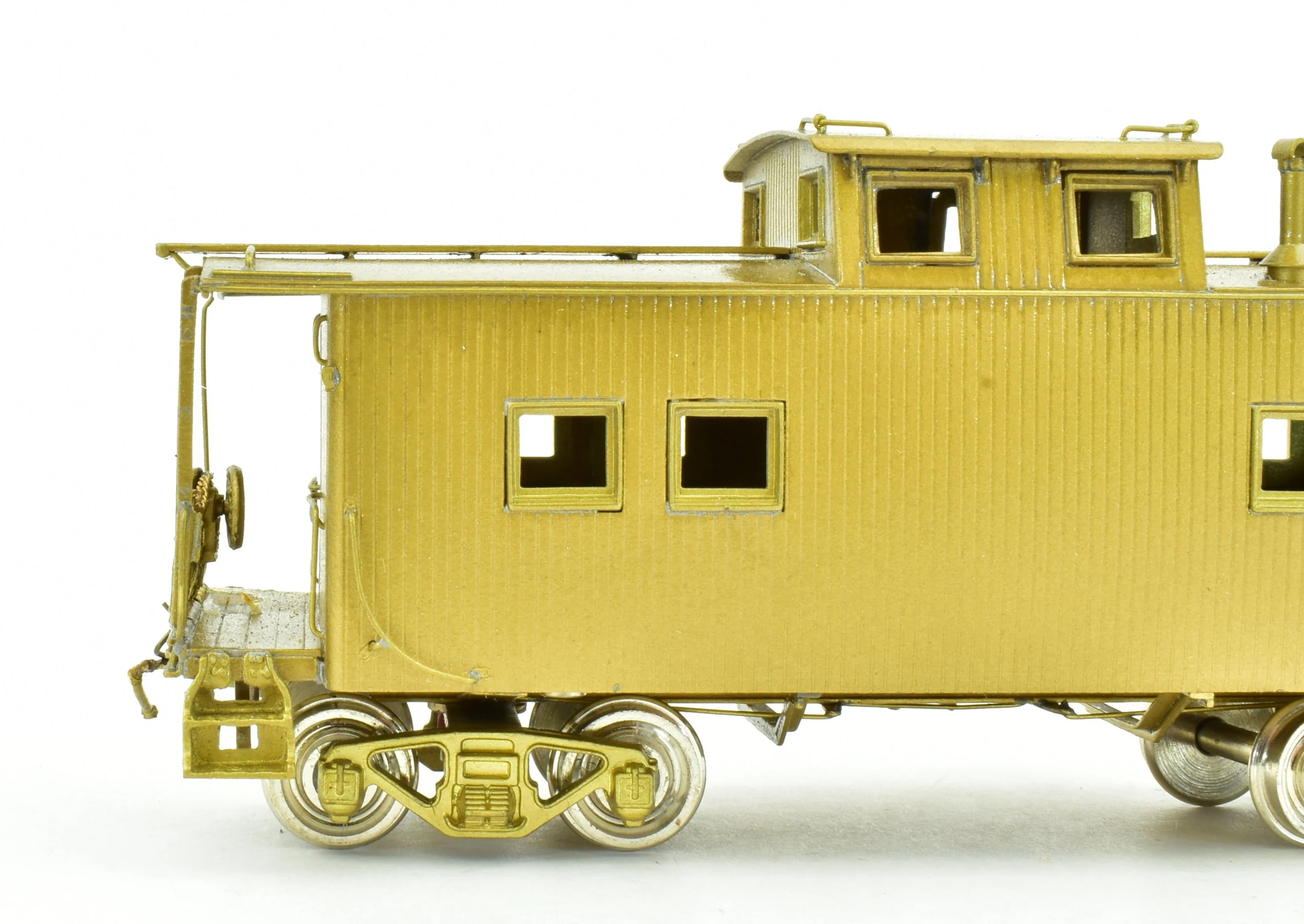HO Brass NJ Custom Brass - RDG - Reading Wood Caboose - Image 9