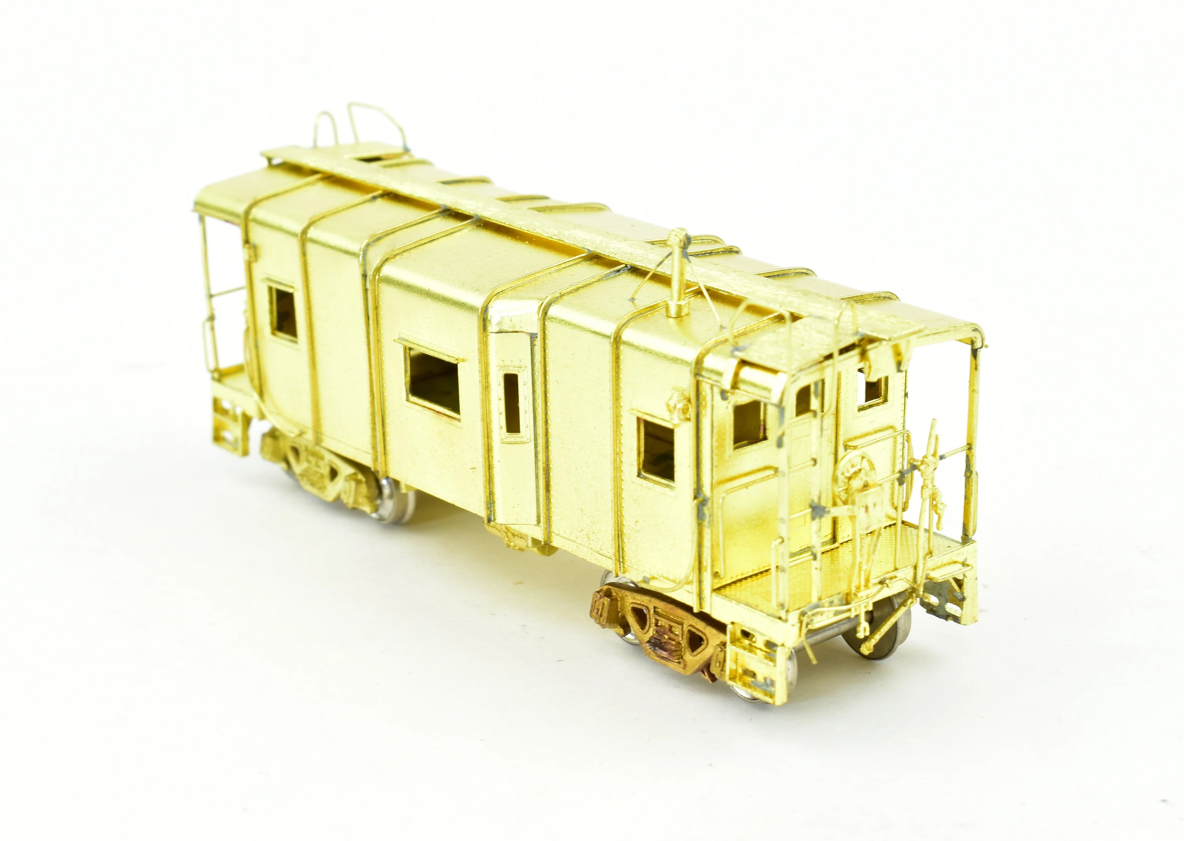 HO Brass Oriental Limited B&O - Baltimore & Ohio I-12 Wagon Top Bay Window Caboose - Image 7