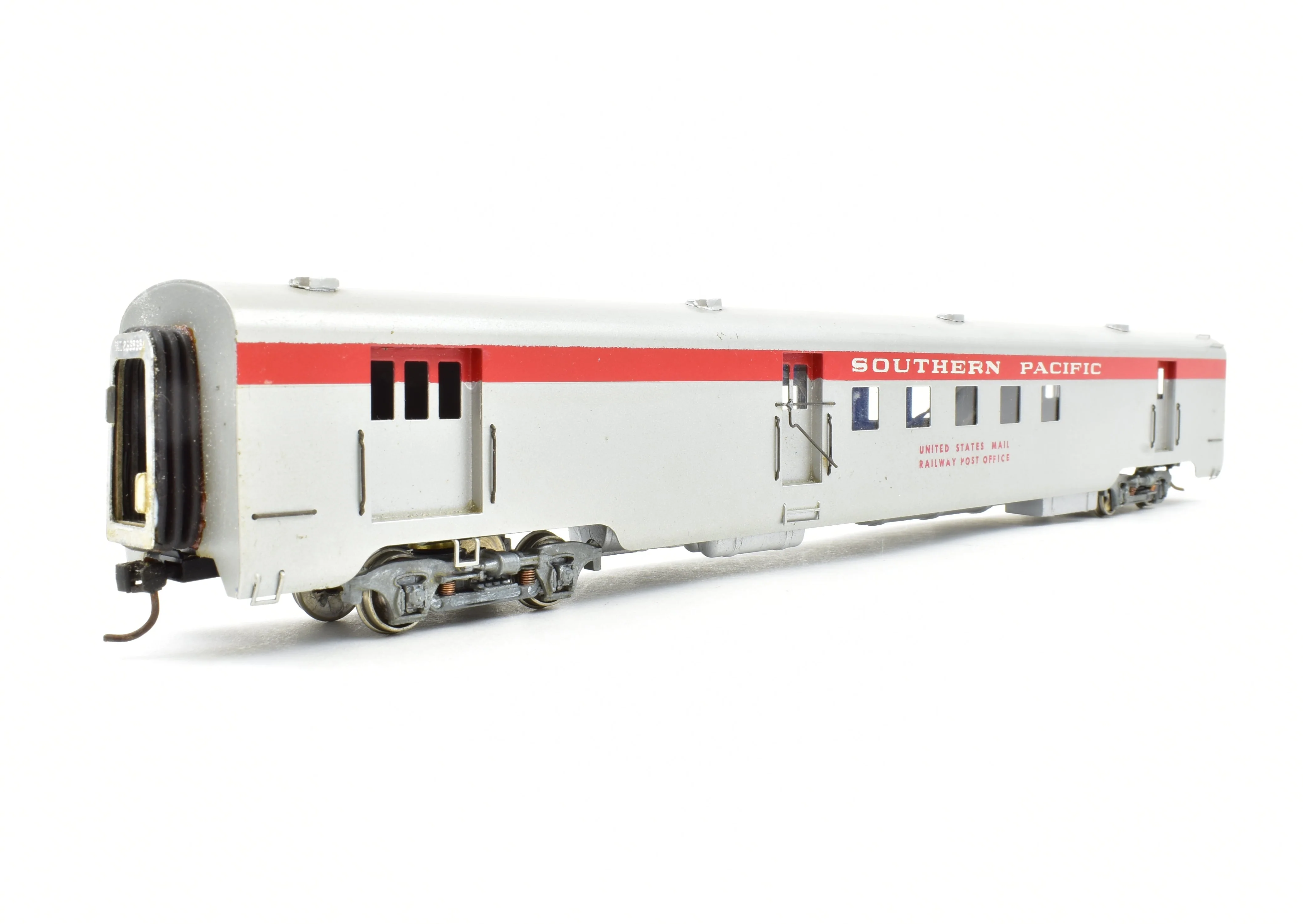 HO Brass Balboa SP - Southern Pacific Postal Baggage RPO Car Factory Painted Aluminum - Image 4