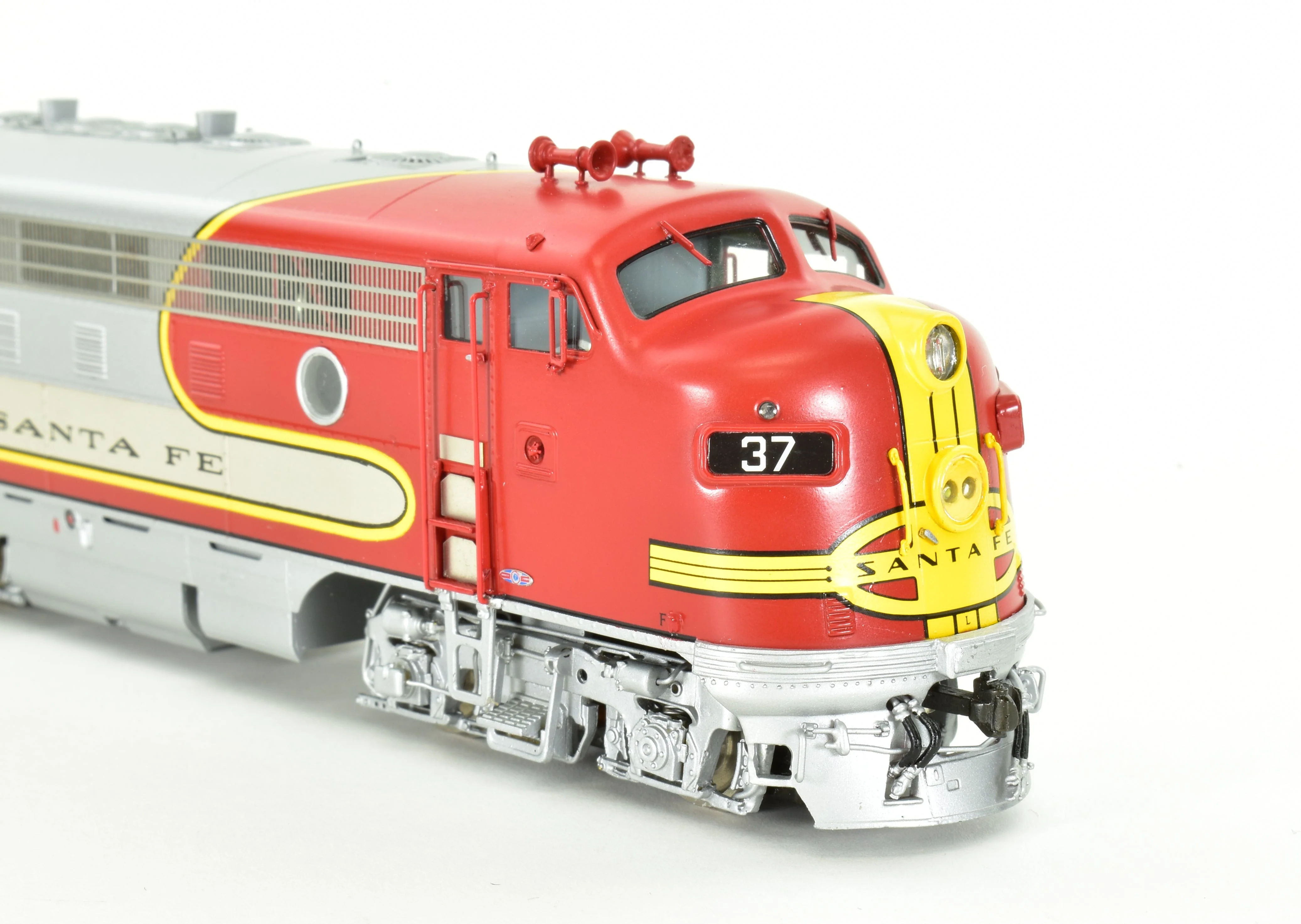 HO Brass CON CIL - Challenger Imports ATSF - Santa Fe Passenger Service EMD F7 A/B/B/A Set FP & Plated - Image 4