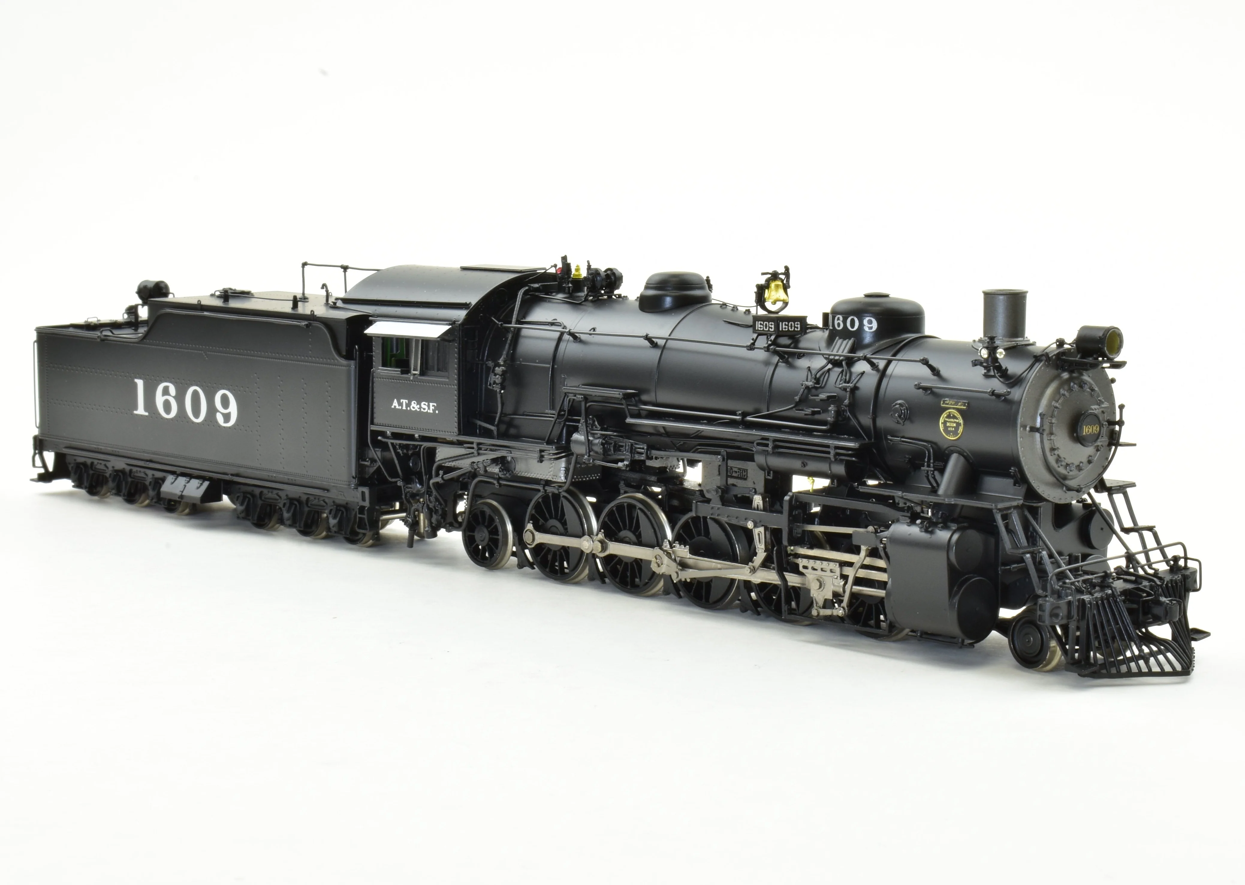 HO Brass CON DVP - Division Point ATSF - Santa Fe 2-10-2 Factory Painted #1609 - Image 11