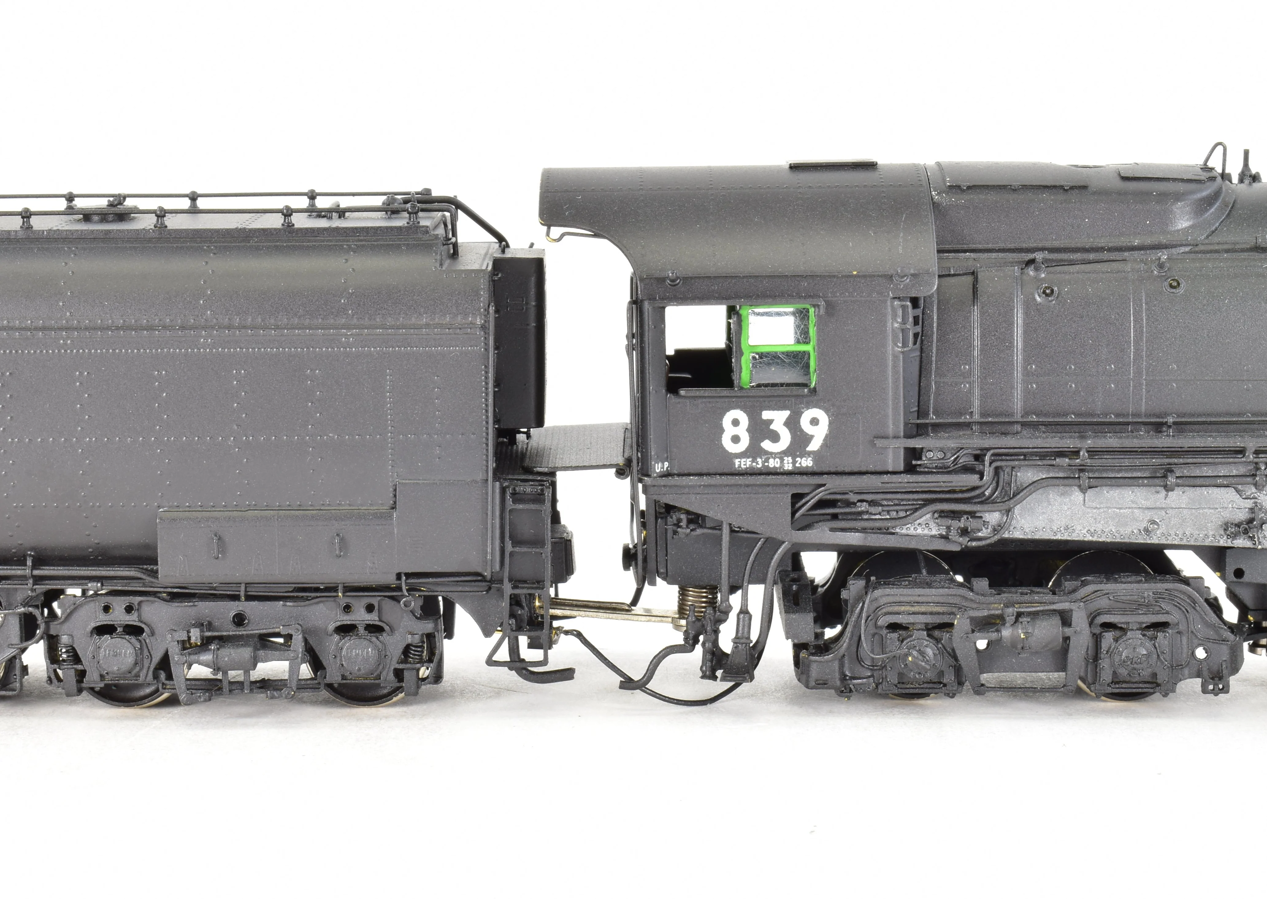 HO Brass CON OMI - Overland Models Inc. UP - Union Pacific FEF-3 4-8-4 Custom Painted No. 839 With Triple Stack - Image 16