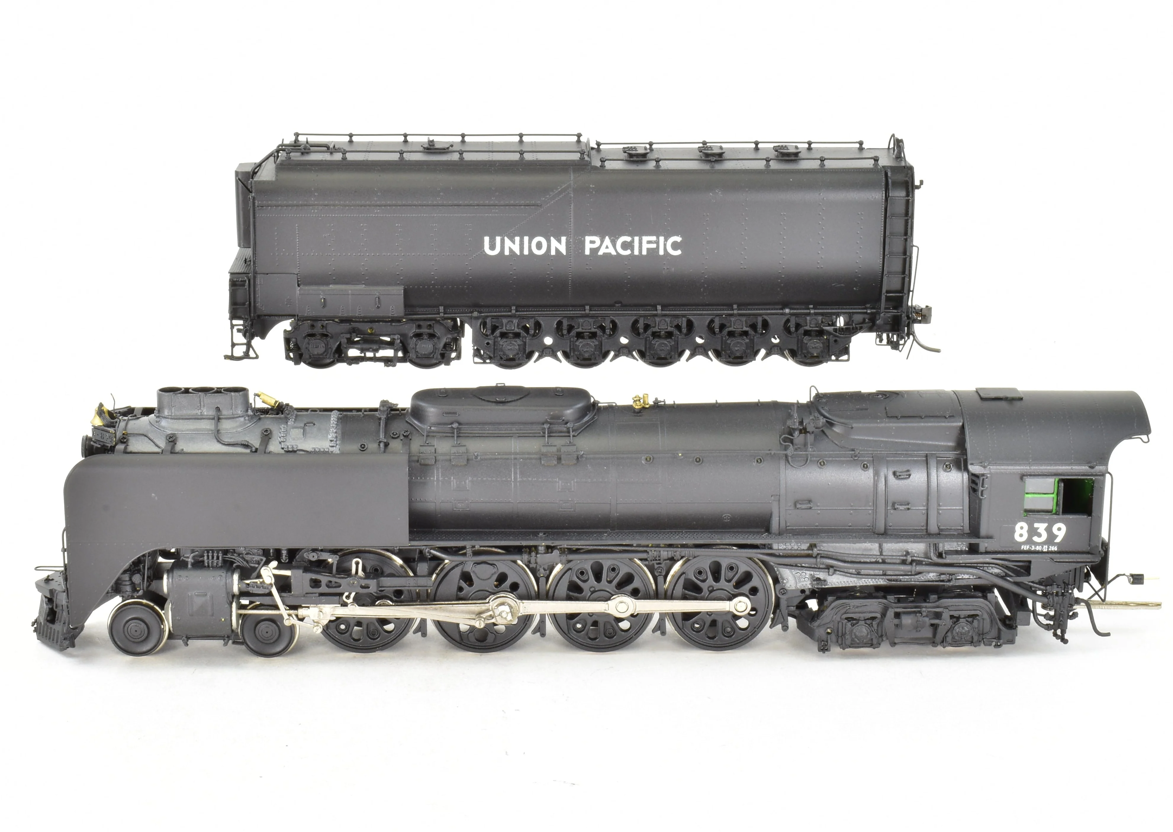HO Brass CON OMI - Overland Models Inc. UP - Union Pacific FEF-3 4-8-4 Custom Painted No. 839 With Triple Stack - Image 3