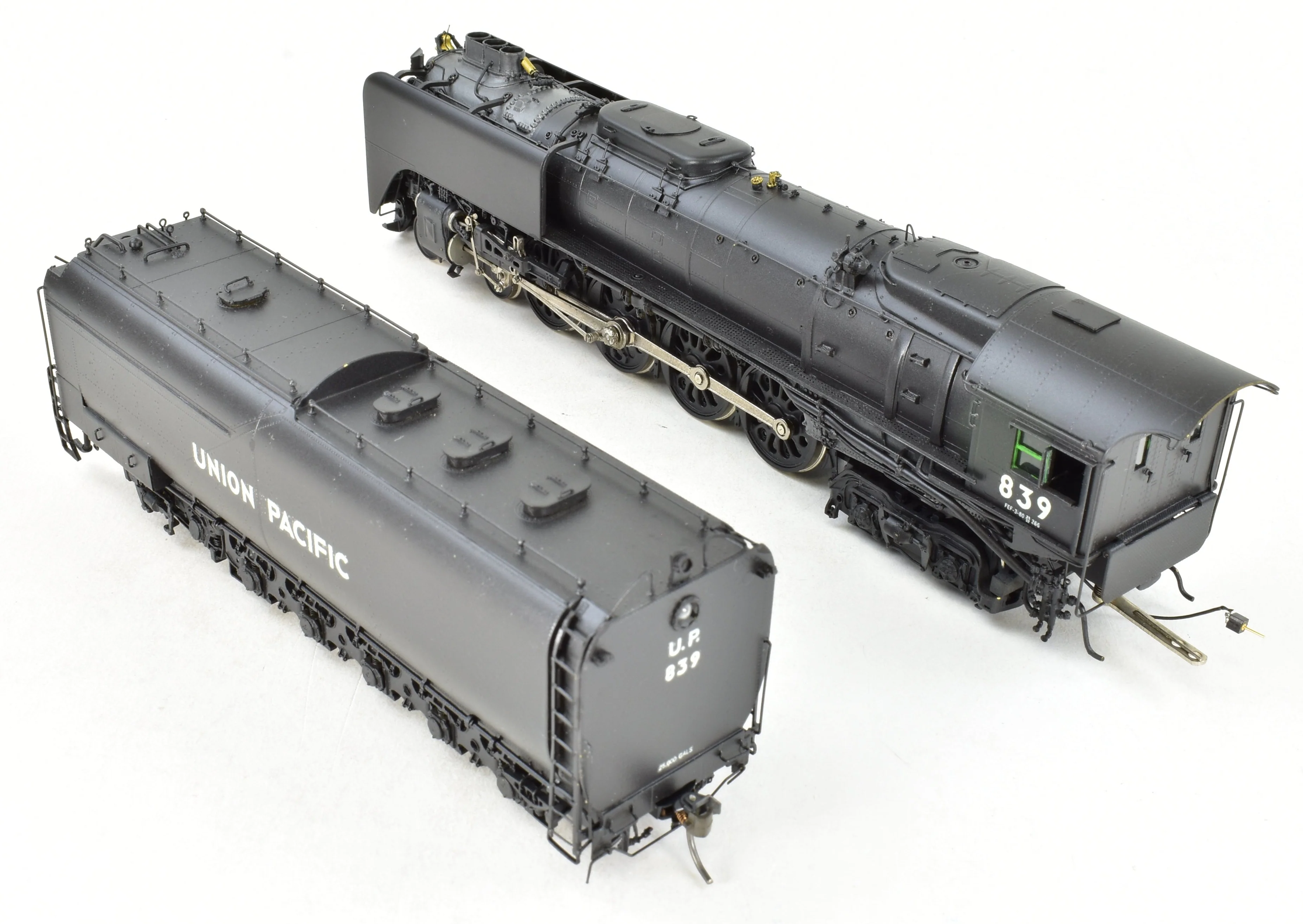 HO Brass CON OMI - Overland Models Inc. UP - Union Pacific FEF-3 4-8-4 Custom Painted No. 839 With Triple Stack - Image 9