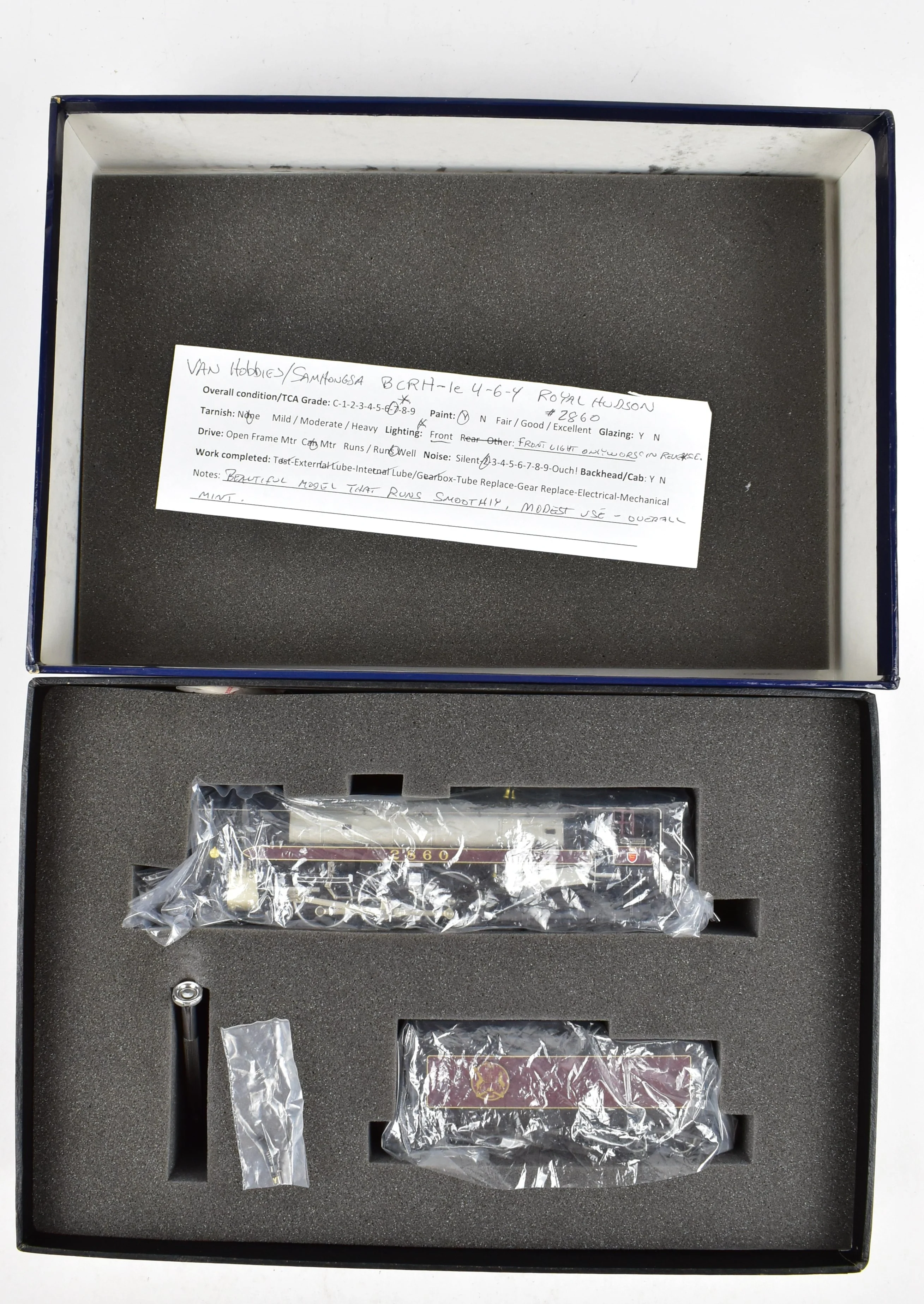 HO Brass CON Van Hobbies B.C.R. - British Columbia Railway 4-6-4 Class H1e Royal Hudson Factory Panted No. 2860 - Image 20