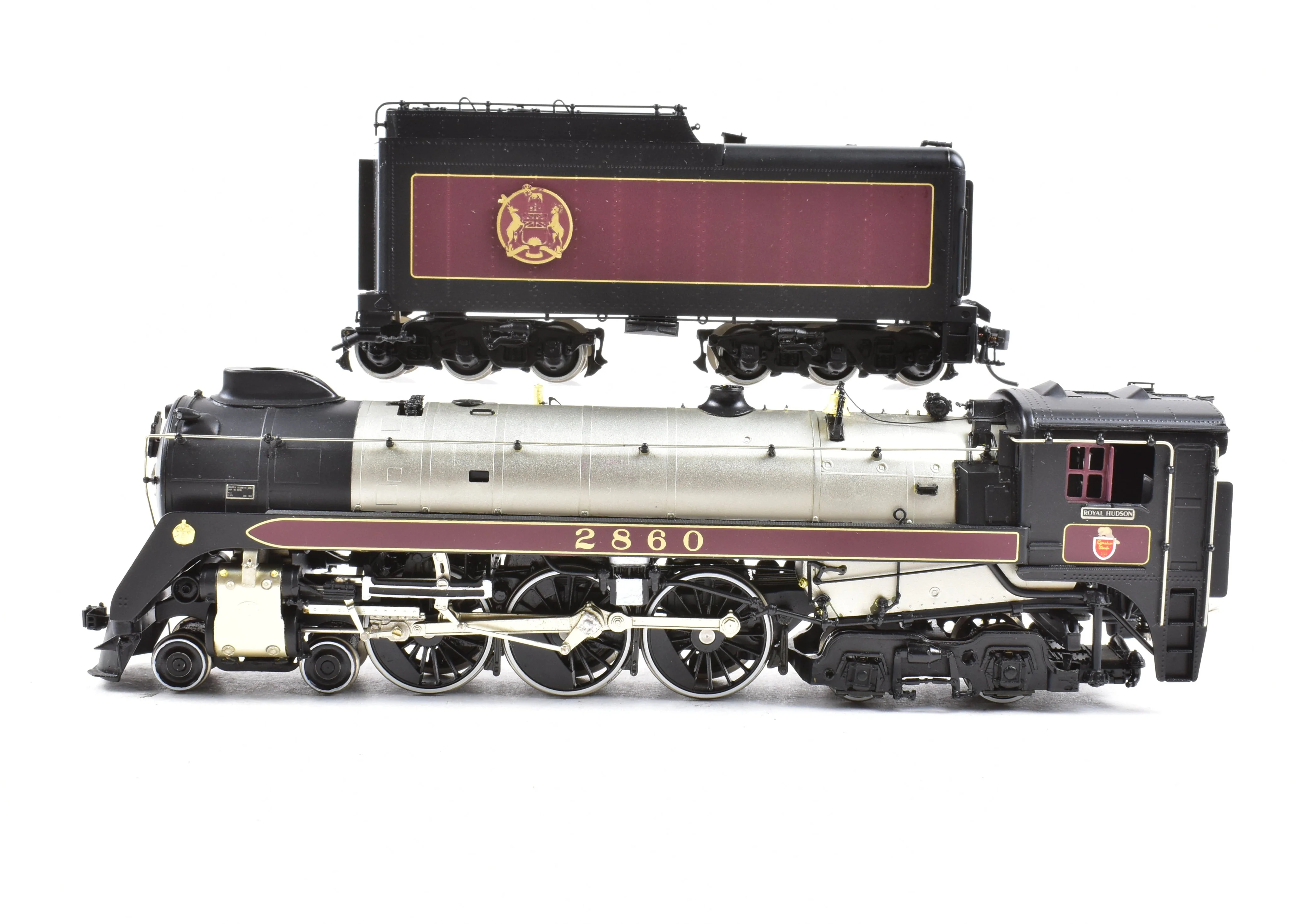 HO Brass CON Van Hobbies B.C.R. - British Columbia Railway 4-6-4 Class H1e Royal Hudson Factory Panted No. 2860 - Image 3