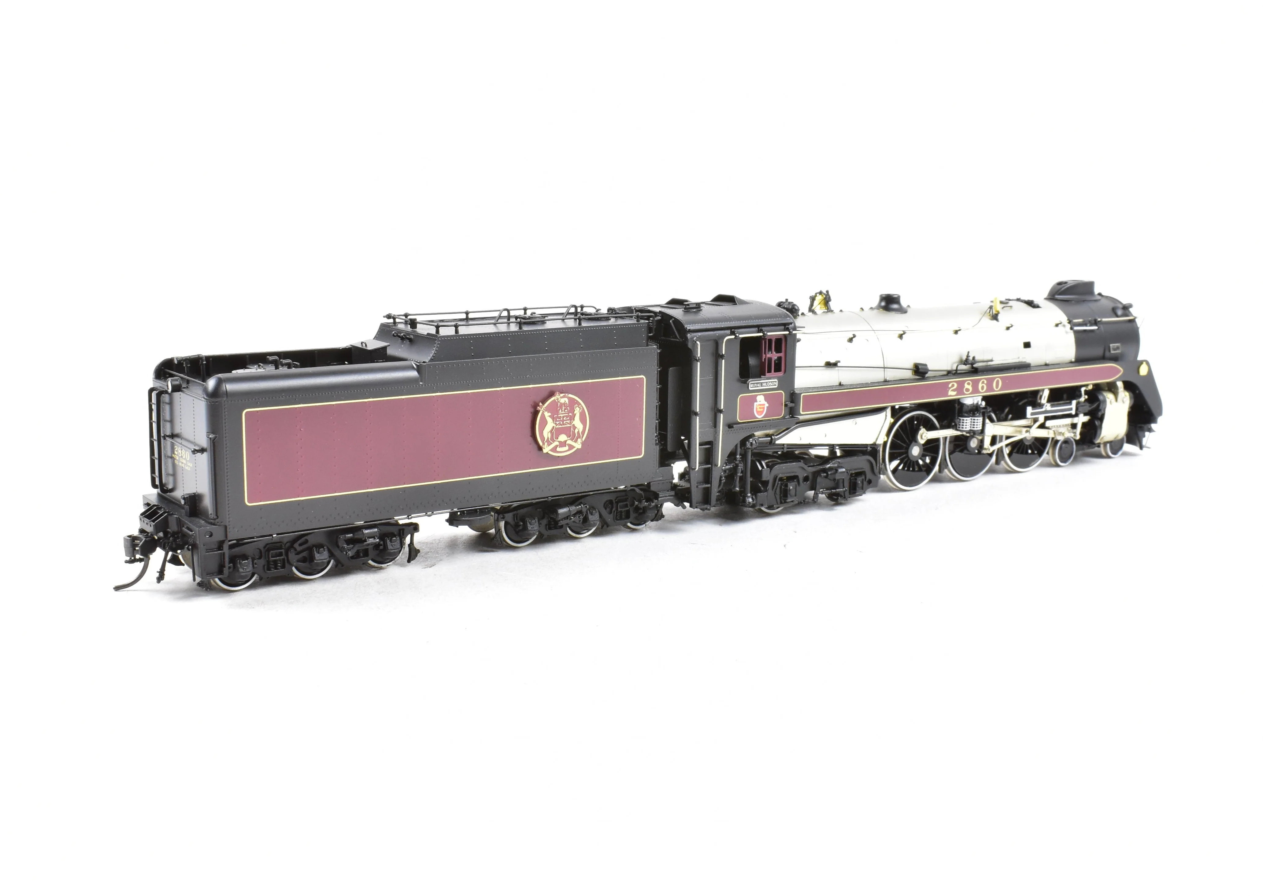 HO Brass CON Van Hobbies B.C.R. - British Columbia Railway 4-6-4 Class H1e Royal Hudson Factory Panted No. 2860 - Image 5