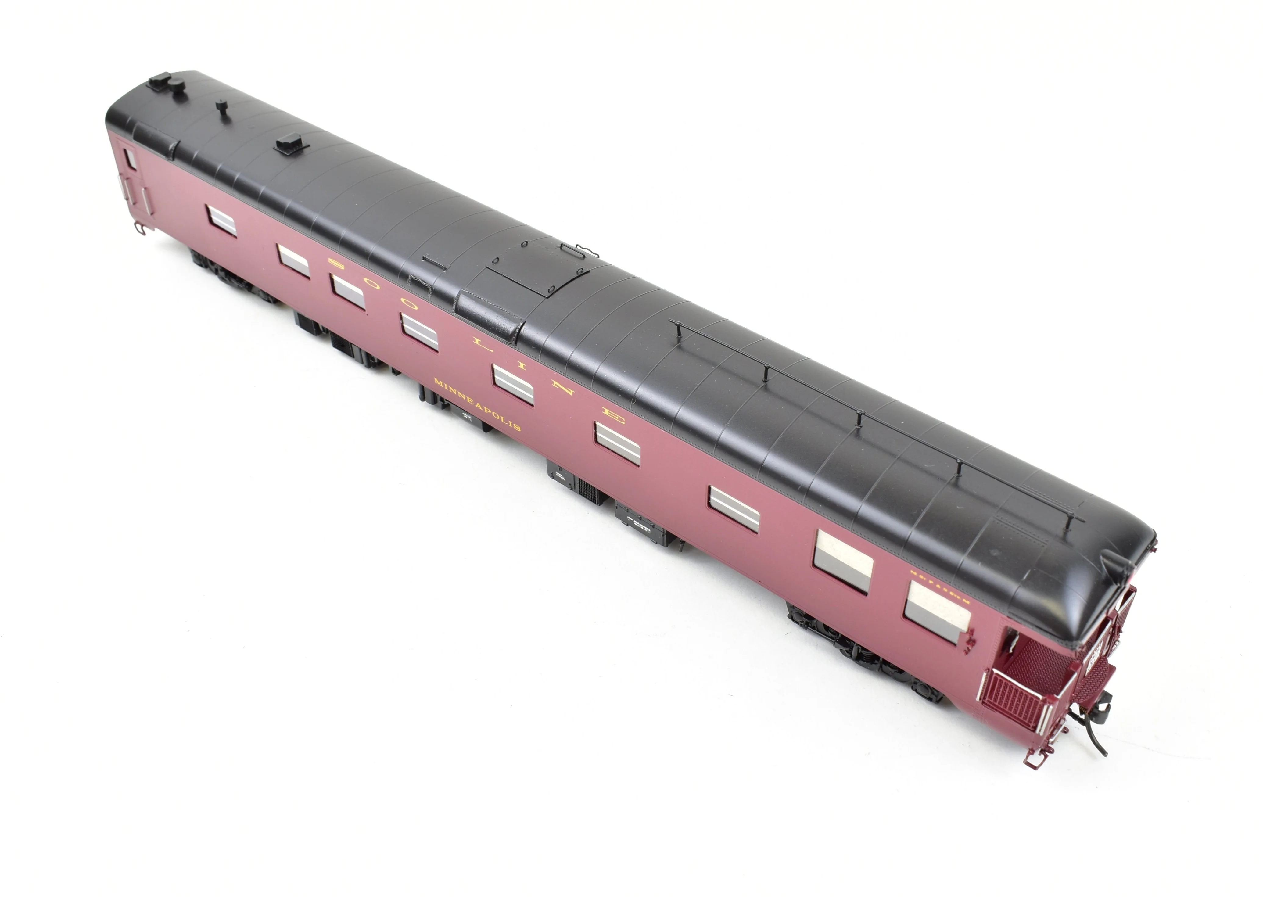 HO Brass CON W&R Enterprises Soo Line Business Car "Minneapolis" Pro-Painted - Image 6