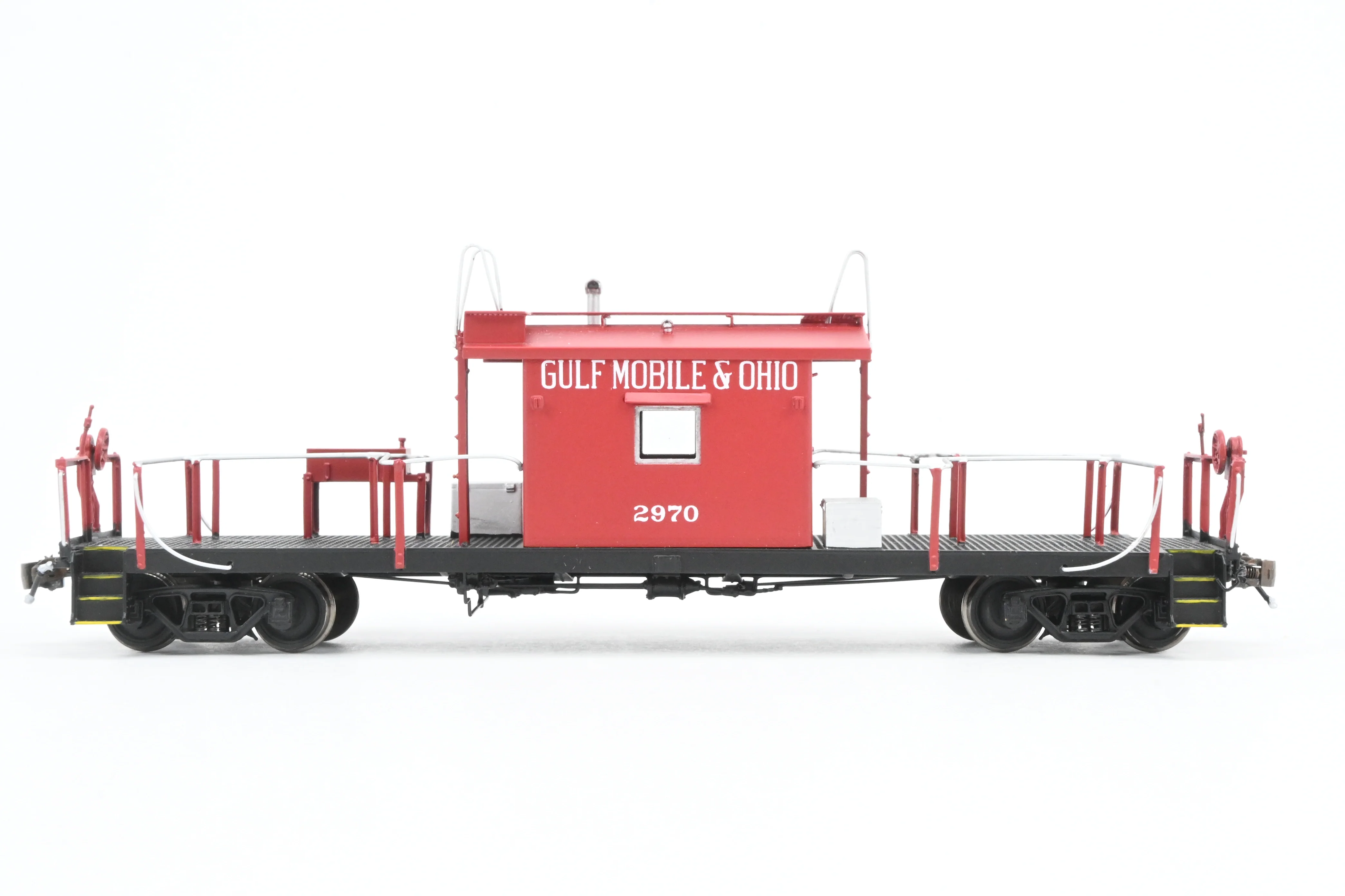 HO Brass Crown Custom Imports GM&O - Gulf Mobile & Ohio Transfer Caboose FP No. 2970 - Image 3