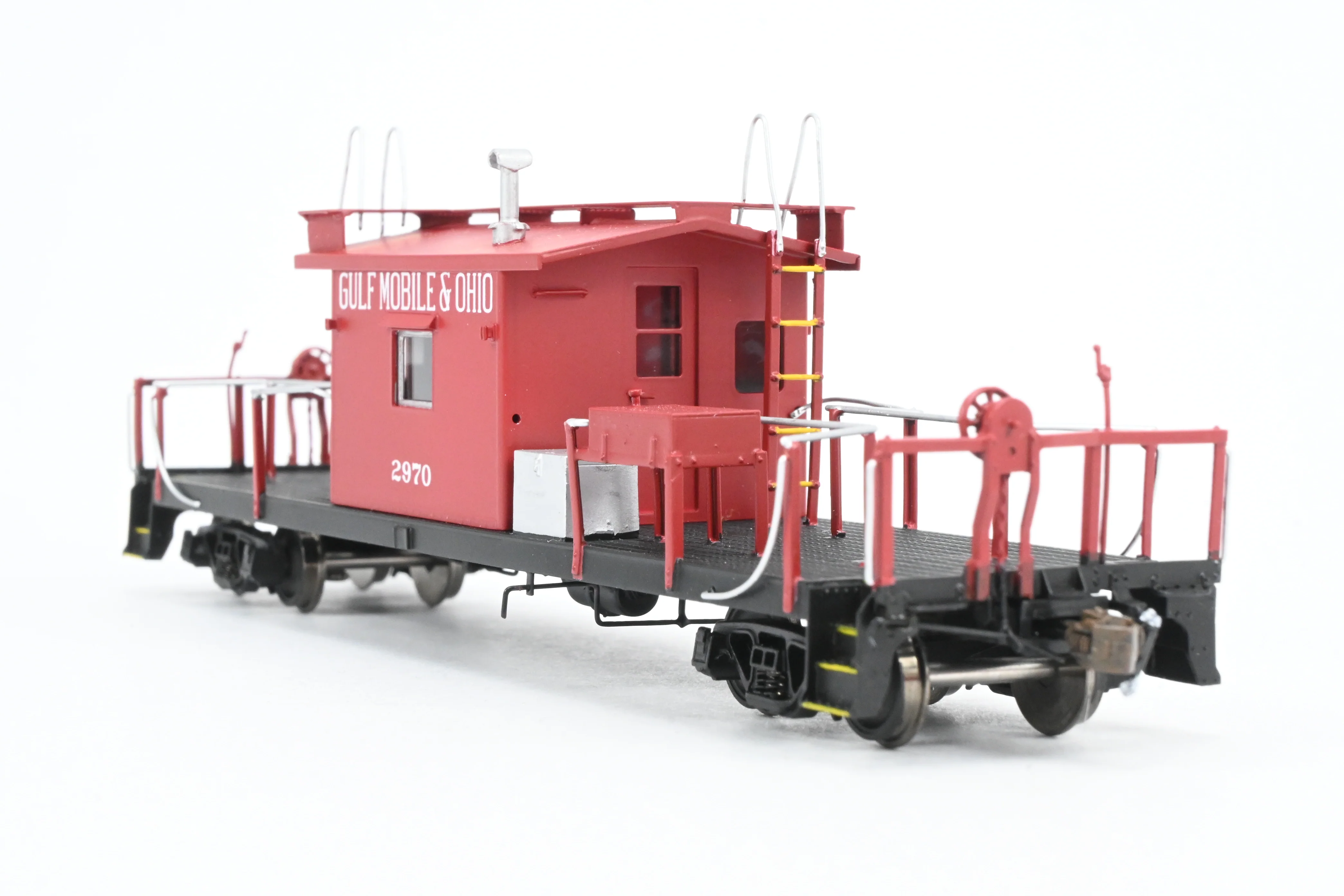 HO Brass Crown Custom Imports GM&O - Gulf Mobile & Ohio Transfer Caboose FP No. 2970 - Image 5