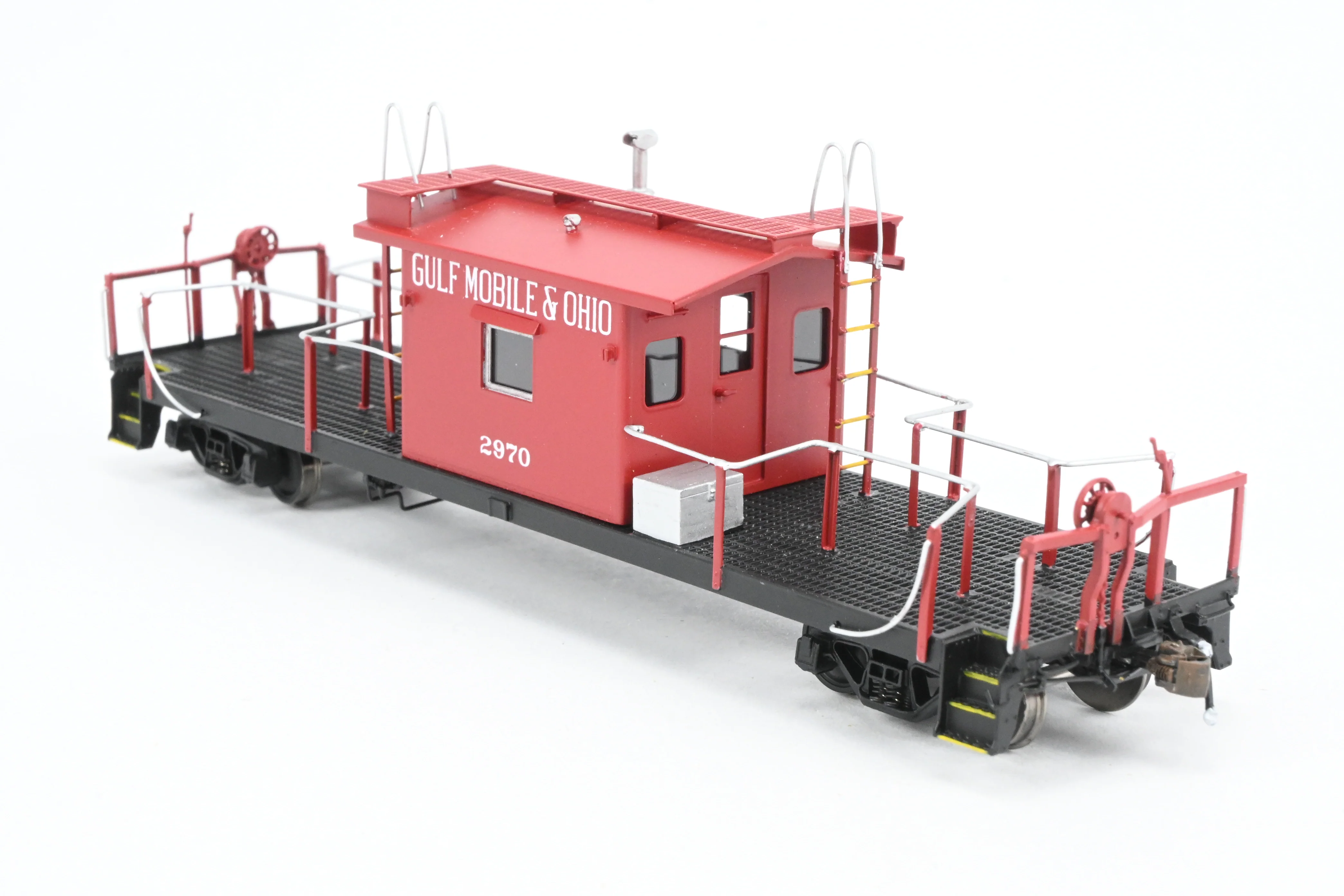 HO Brass Crown Custom Imports GM&O - Gulf Mobile & Ohio Transfer Caboose FP No. 2970 - Image 9