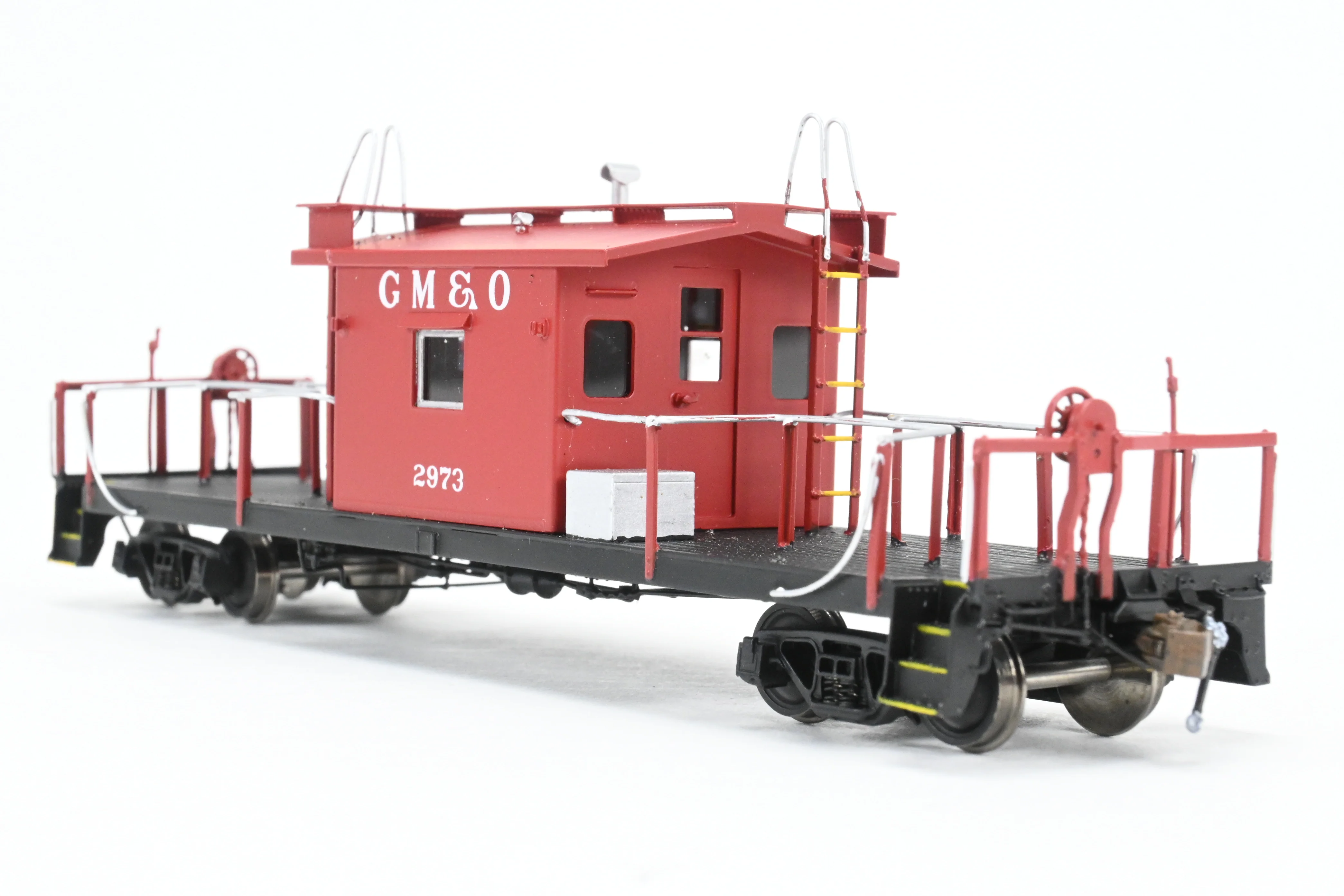 HO Brass Crown Custom Imports GM&O - Gulf Mobile & Ohio Transfer Caboose FP No. 2937 - Image 5