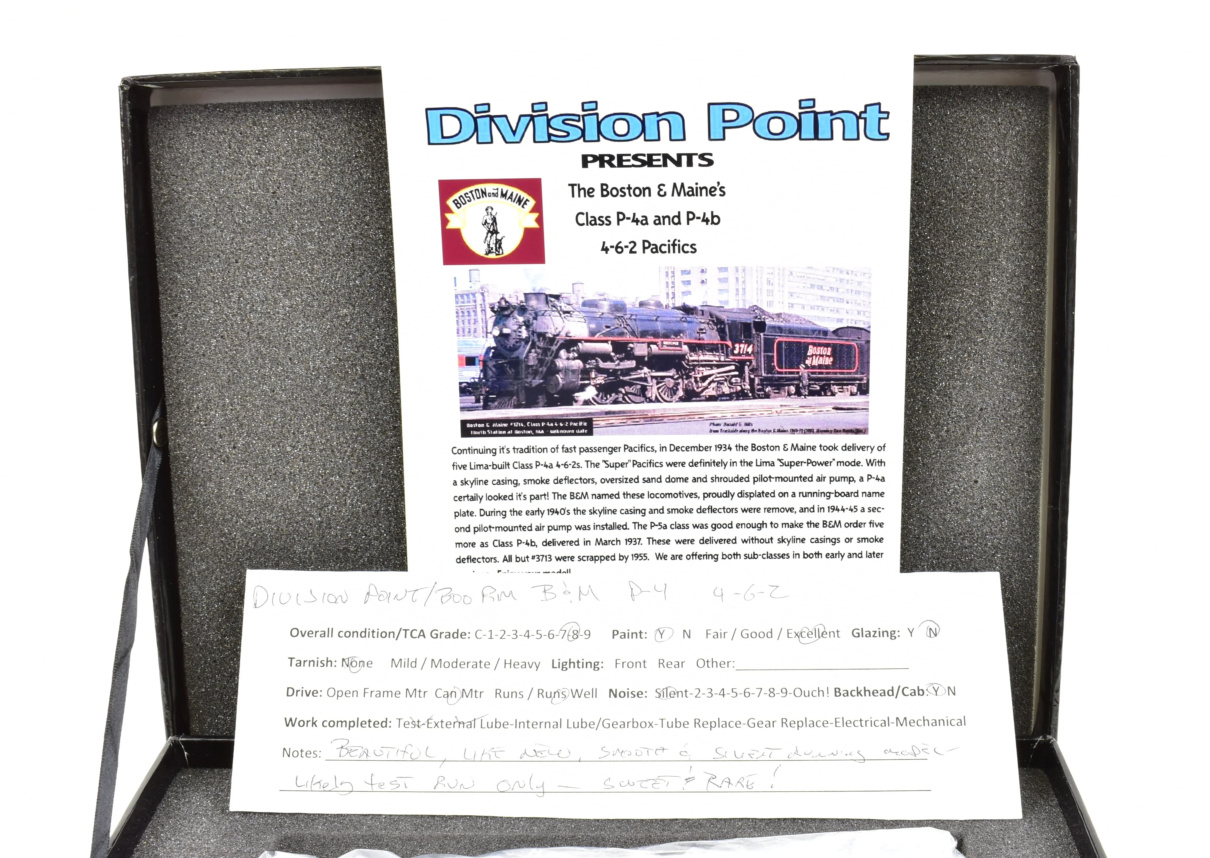 HO Brass DVP - Division Point B&M - Boston & Maine P-4a 4-6-2 Pacific FP #3710 with Skyline Casting - Image 26