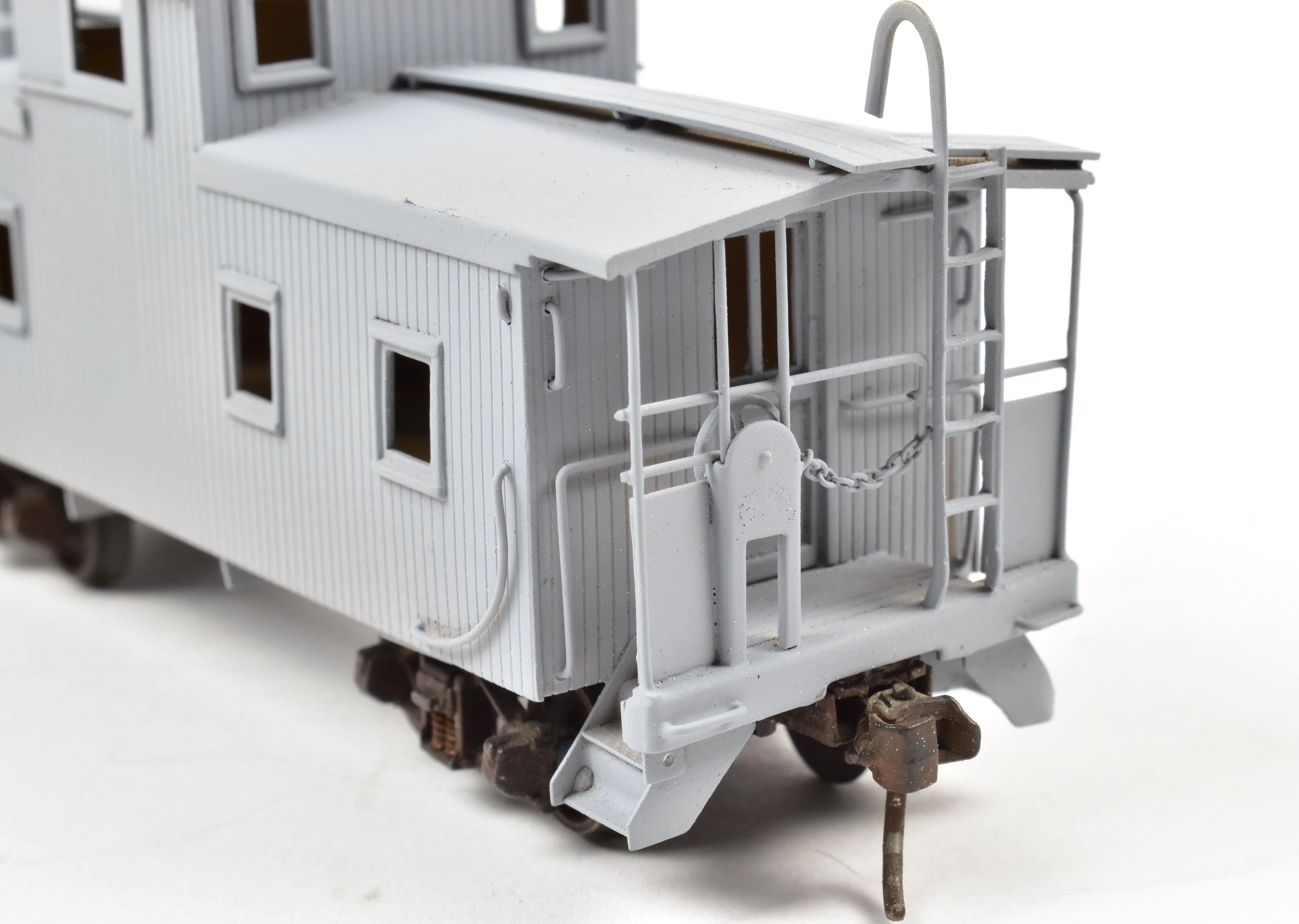 HO Brass Hallmark Models GM&O - Gulf Mobile & Ohio Wood Sheathed Caboose PARTIAL PAINT - Image 12