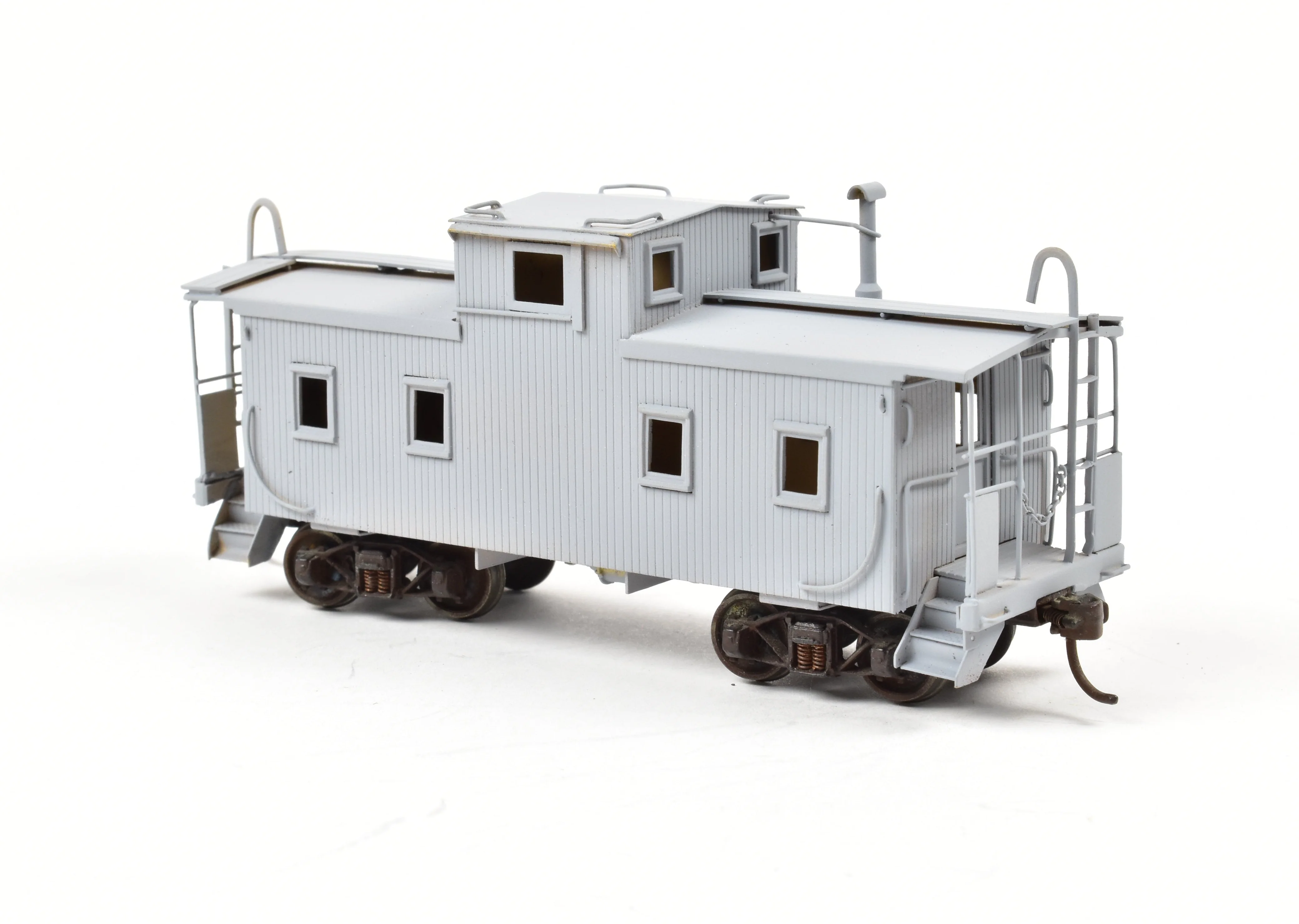 HO Brass Hallmark Models GM&O - Gulf Mobile & Ohio Wood Sheathed Caboose PARTIAL PAINT - Image 4