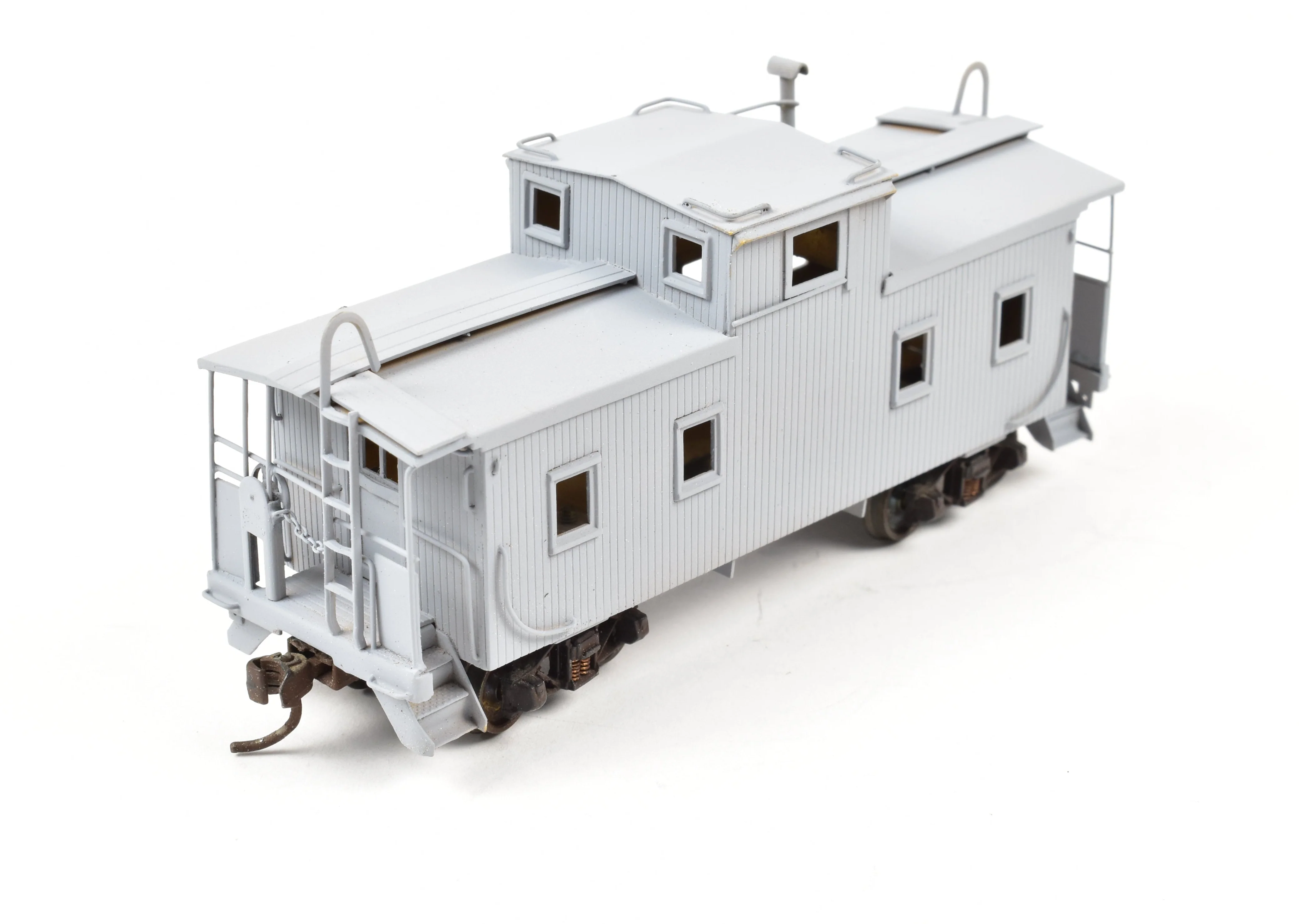 HO Brass Hallmark Models GM&O - Gulf Mobile & Ohio Wood Sheathed Caboose PARTIAL PAINT - Image 6