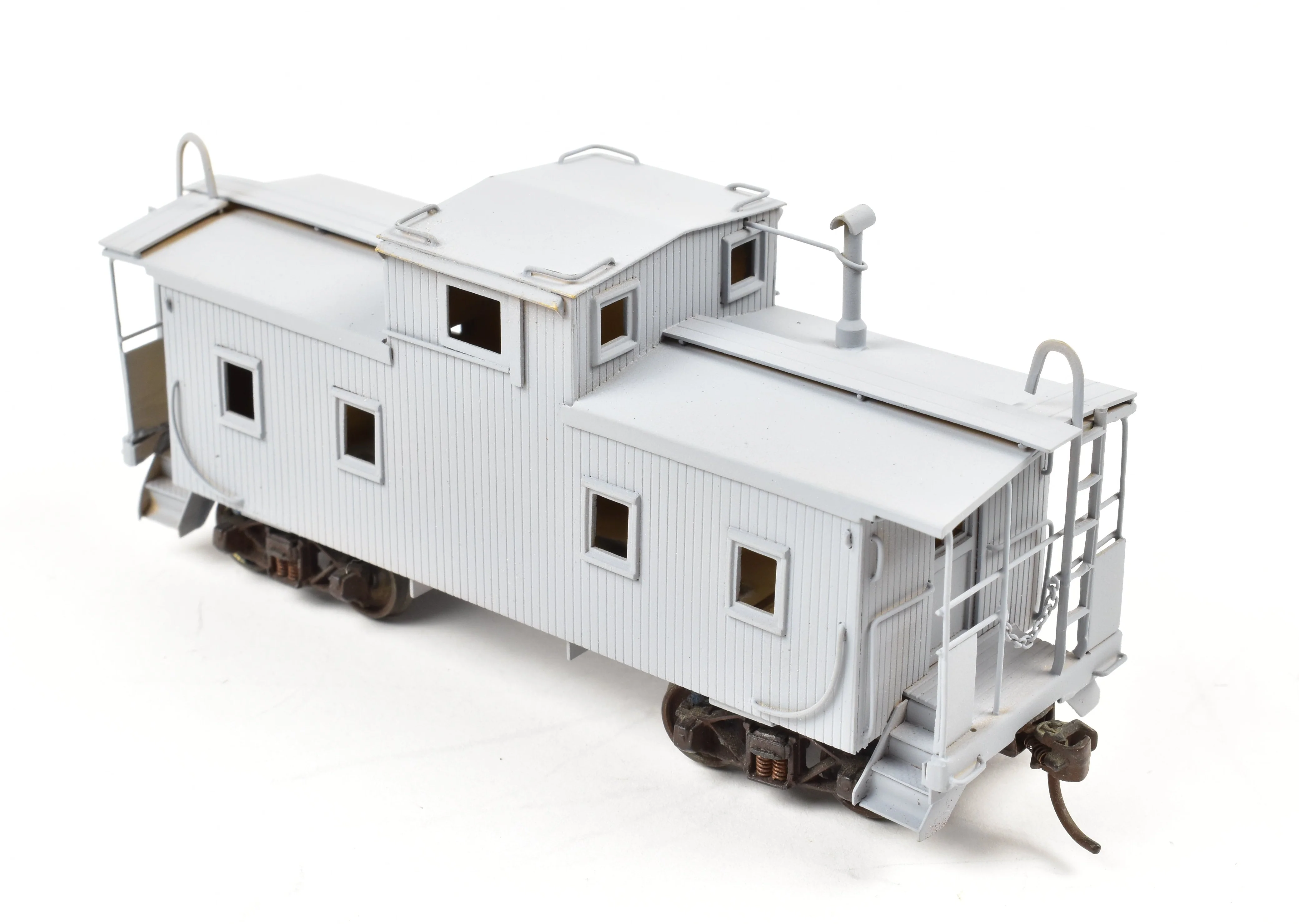 HO Brass Hallmark Models GM&O - Gulf Mobile & Ohio Wood Sheathed Caboose PARTIAL PAINT - Image 9