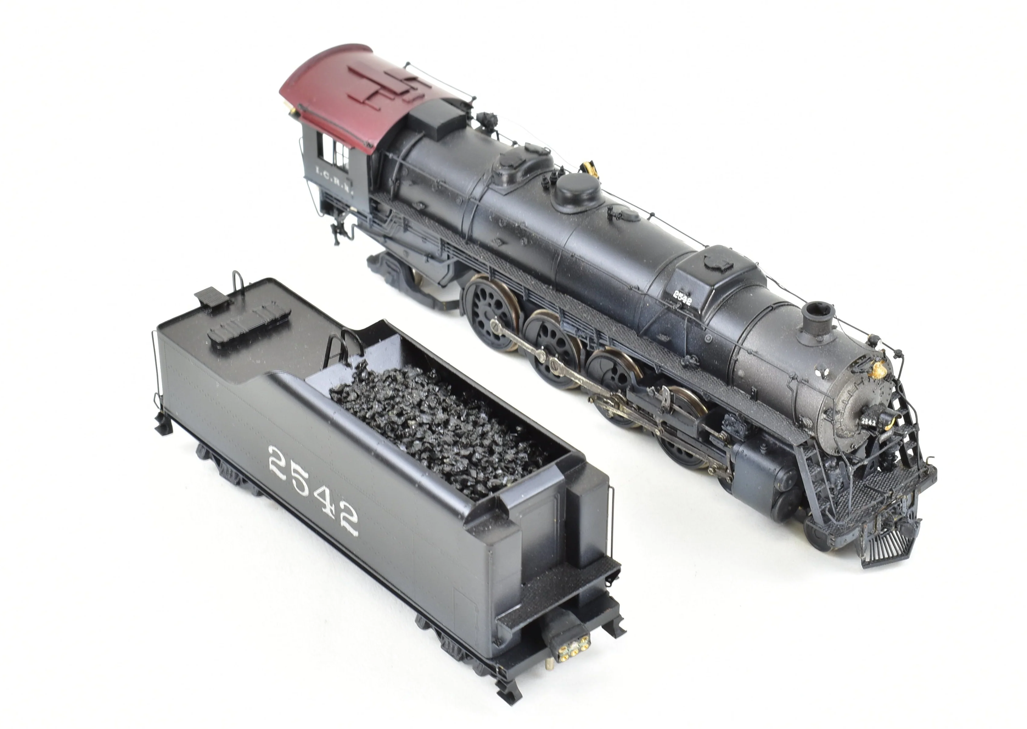 HO Brass Hallmark Models IC - Illinois Central 4-8-2 Custom Painted New NWSL Gearbox with Tsunami DCC and Sound - Image 7