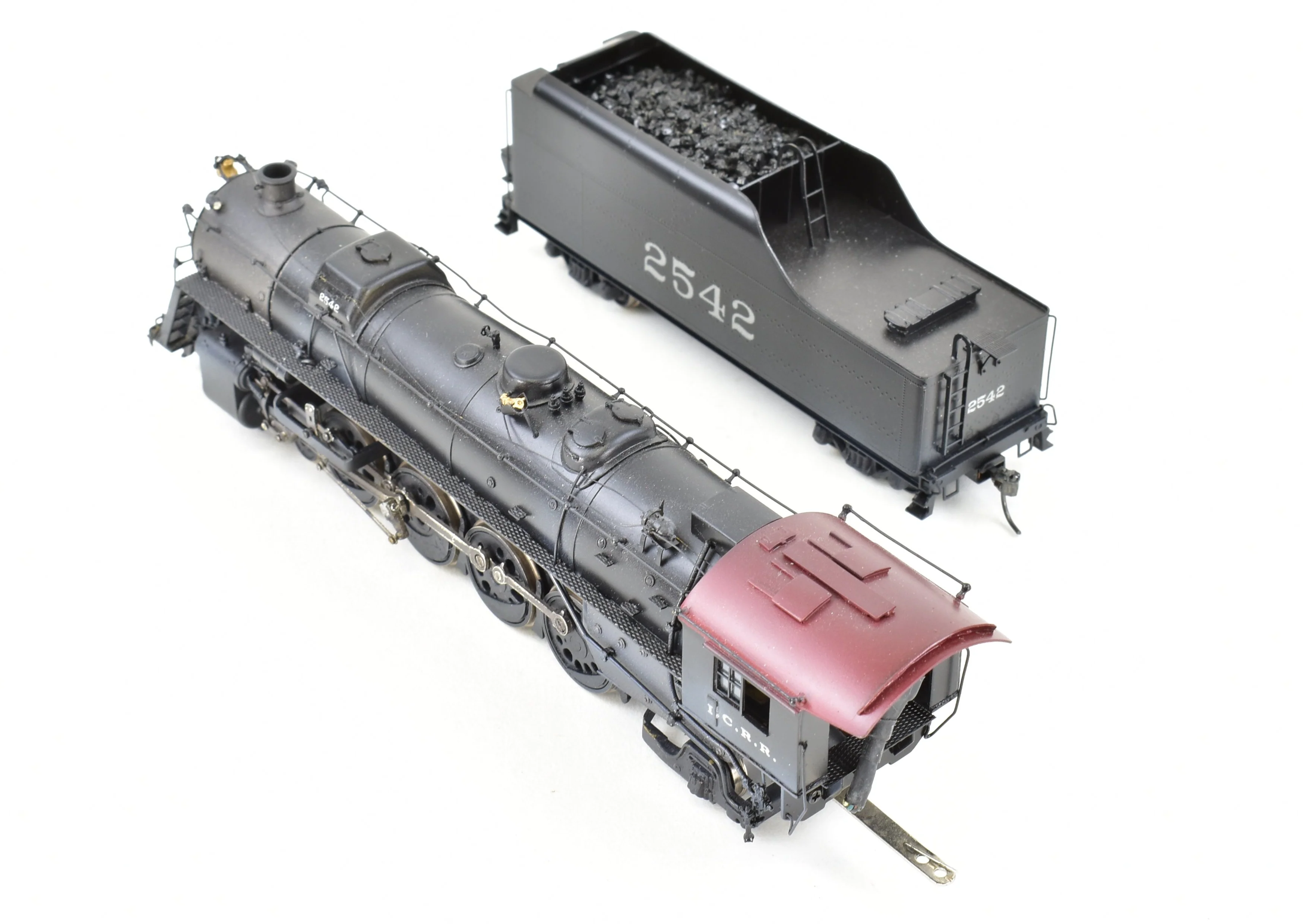HO Brass Hallmark Models IC - Illinois Central 4-8-2 Custom Painted New NWSL Gearbox with Tsunami DCC and Sound - Image 9
