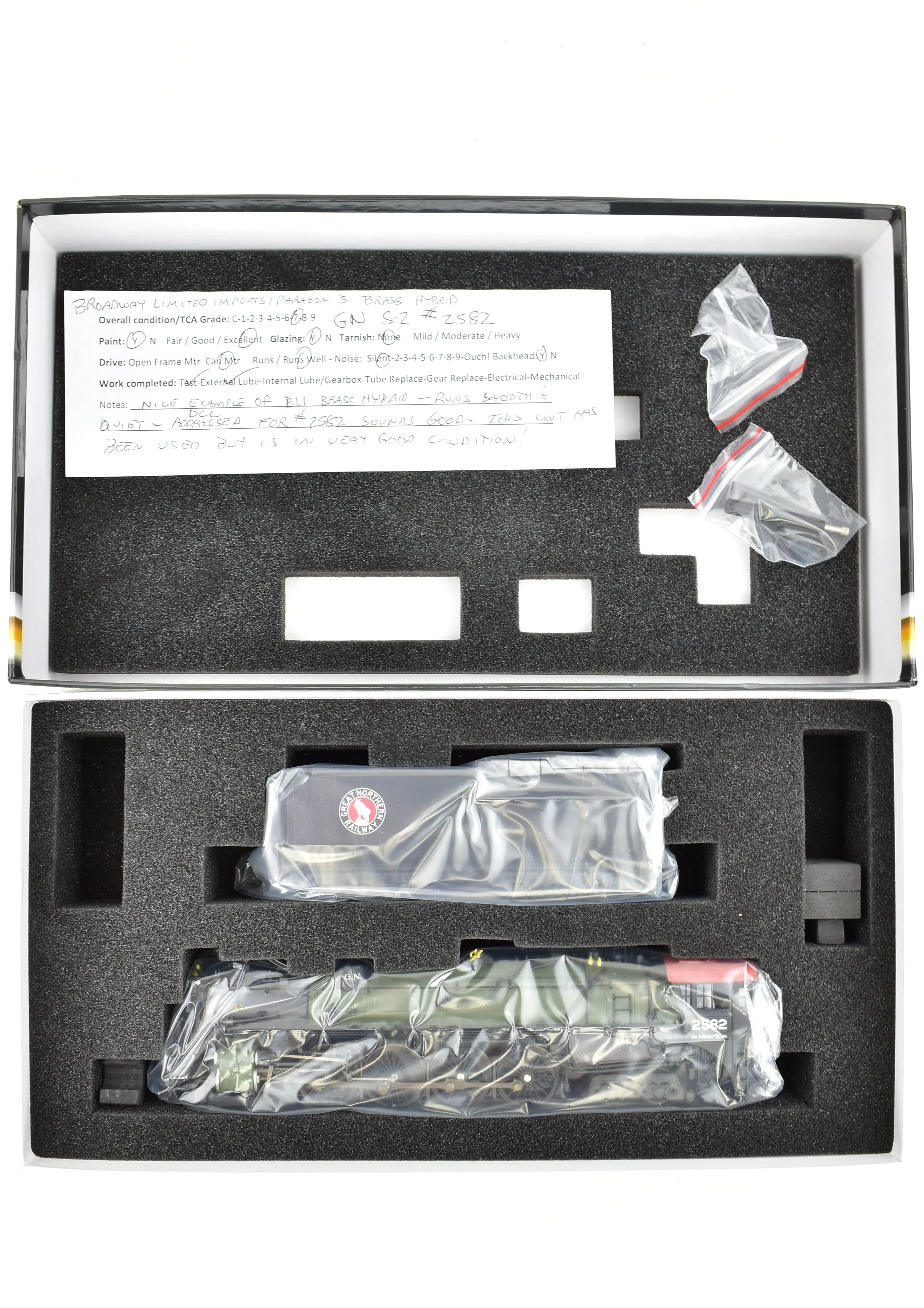 HO Brass Hybrid BLI - Broadway Limited Imports GN - Great Northern S-2 4-8-4 FP DCC and Sound - Image 24