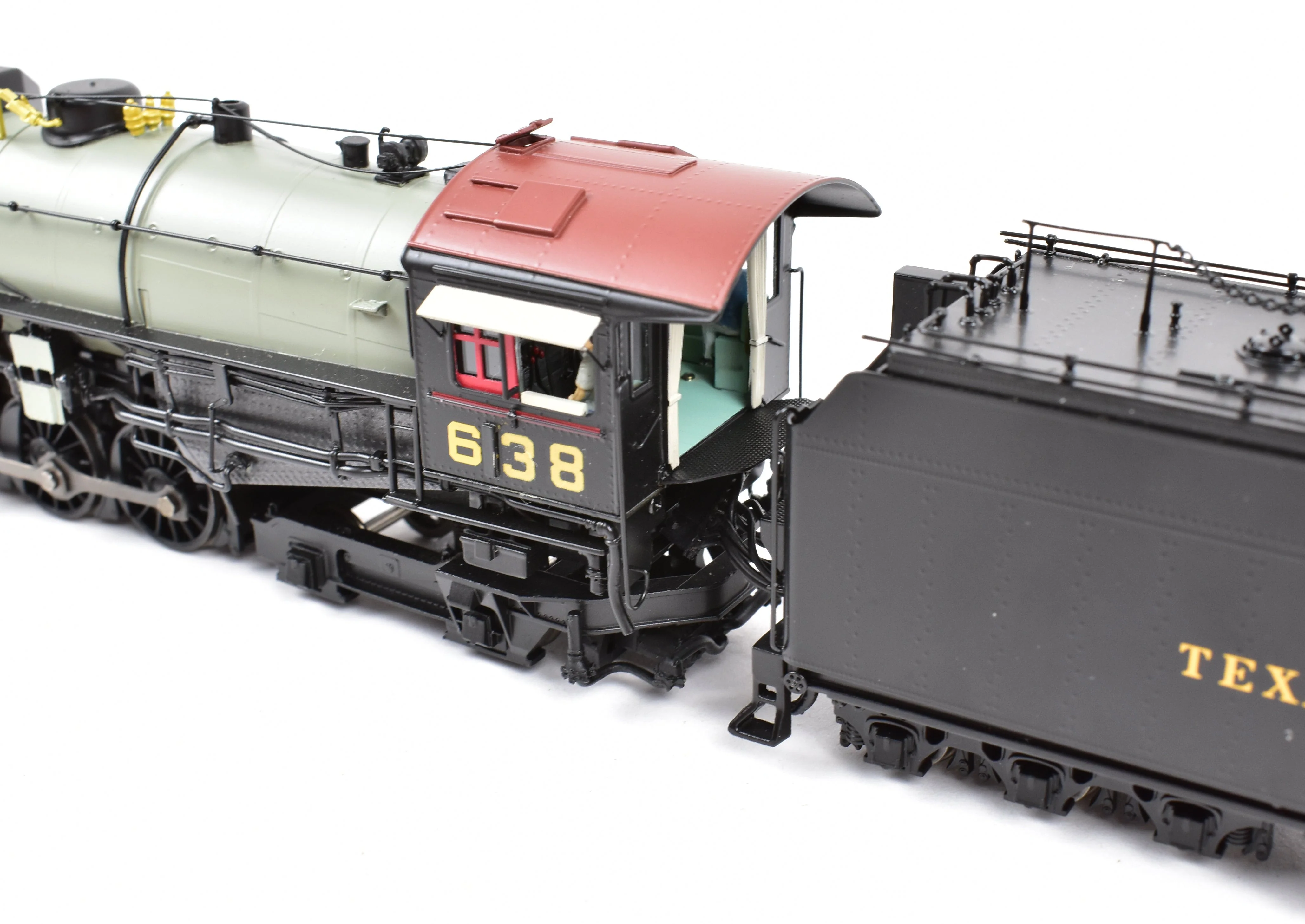 HO Brass Hybrid BLI - Broadway Limited Imports T&P - Texas & Pacific 2-10-4 FP DCC and Sound Re-Numbered #638 - Image 18