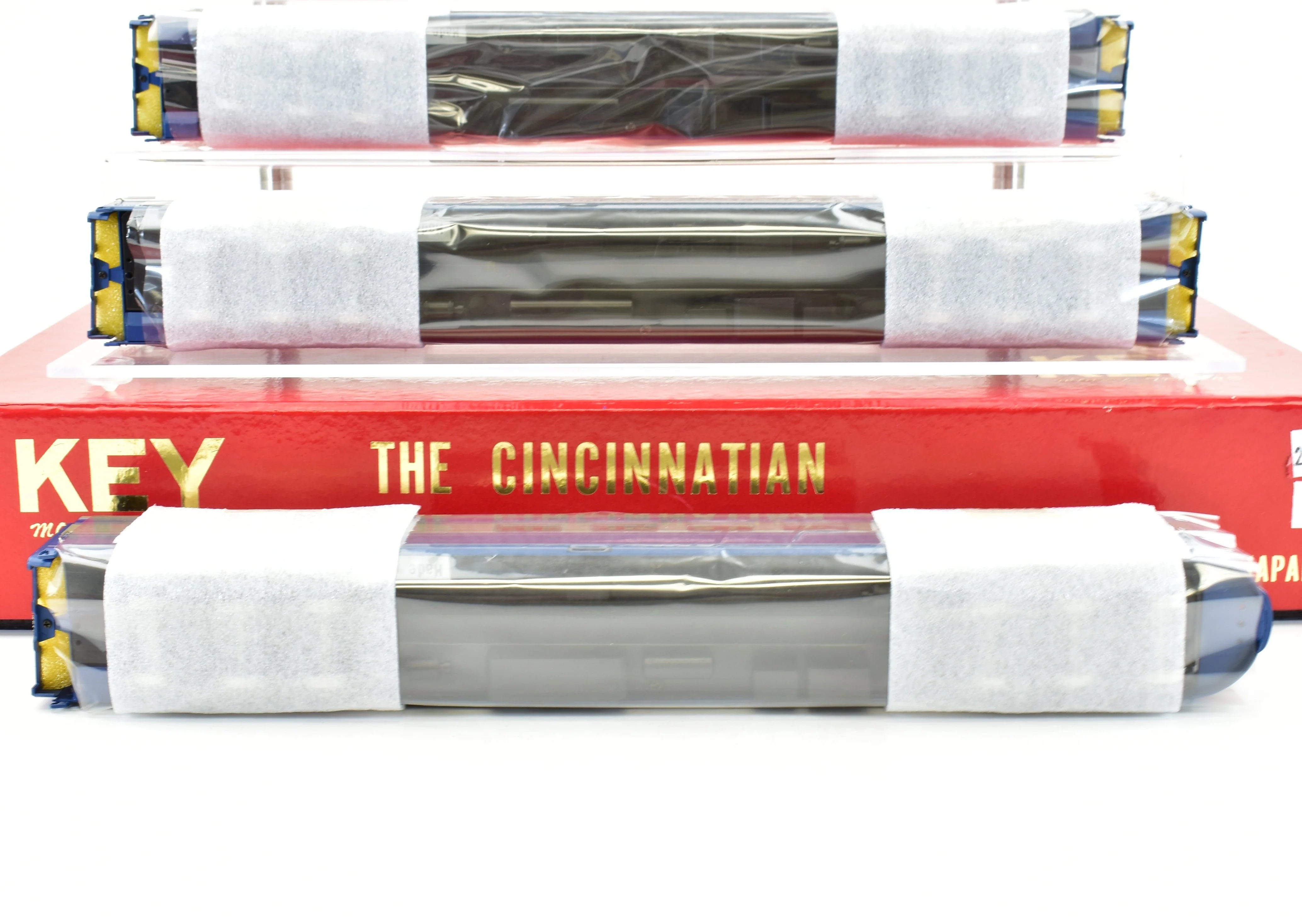 HO Brass Key Imports B&O - Baltimore & Ohio "Cincinnatian" P-7d and 5 Coach Train Set FP CS-22 - Image 22