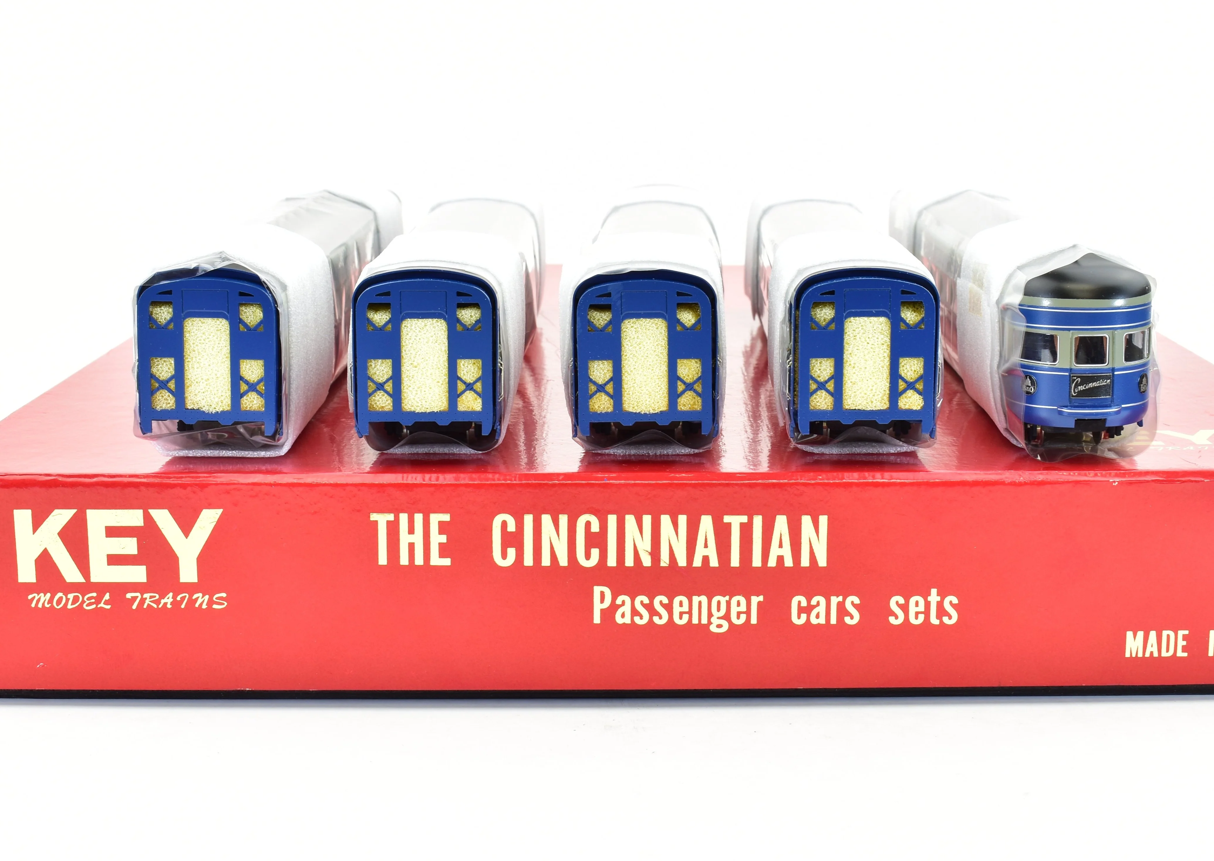 HO Brass Key Imports B&O - Baltimore & Ohio "Cincinnatian" P-7d and 5 Coach Train Set FP CS-22 - Image 29