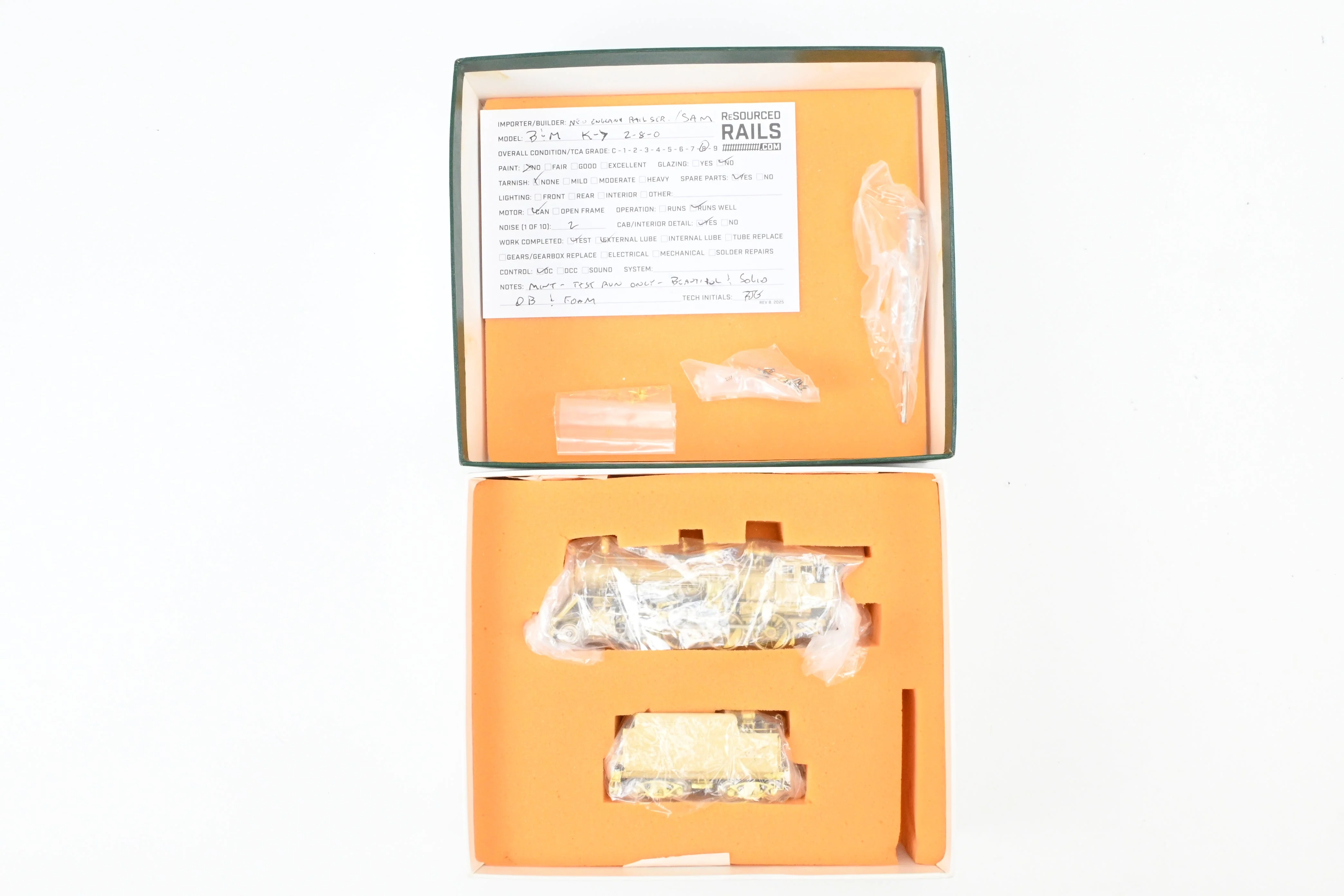 HO Brass NERS - New England Rail Service B&M - Boston & Maine Class K-7B 2-8-0 Consolidation - Image 22