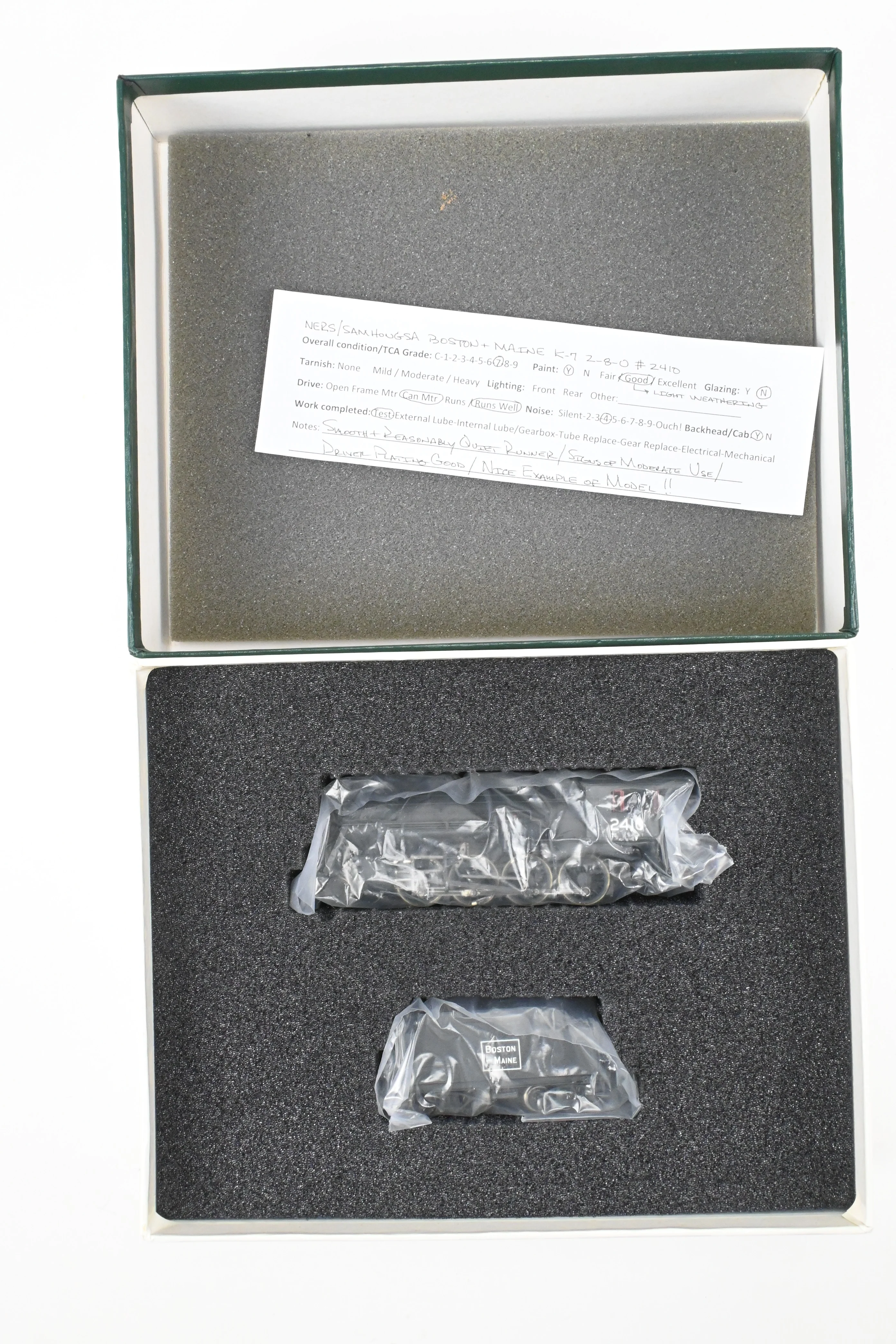 HO Brass NERS - New England Rail Service B&M - Boston & Maine Class K-7A 2-8-0 Consolidation CP No. 2410 REBOXX - Image 19