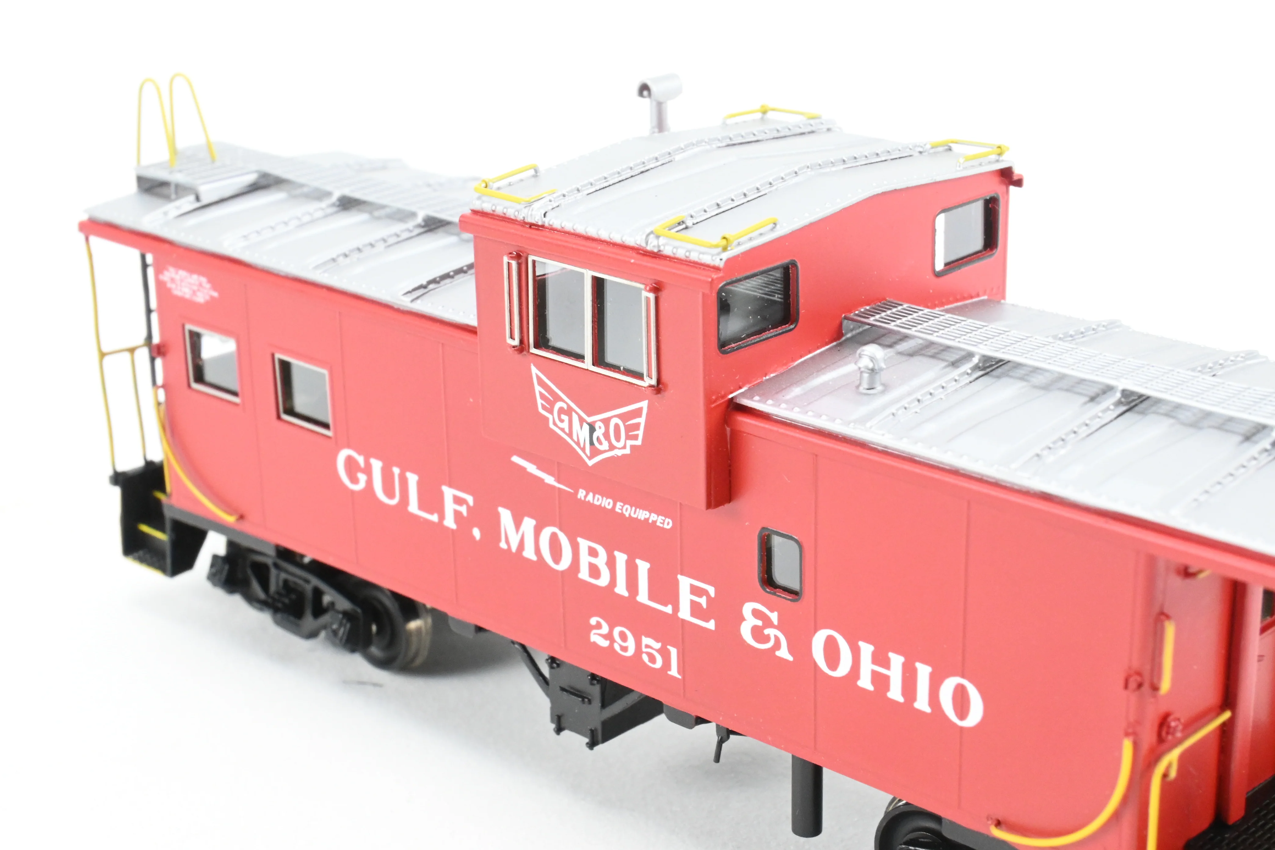 HO Brass OMI - Overland Models, Inc. GM&O - Gulf, Mobile & Ohio International Wide-Vision Caboose FP No. 2951 - Image 17