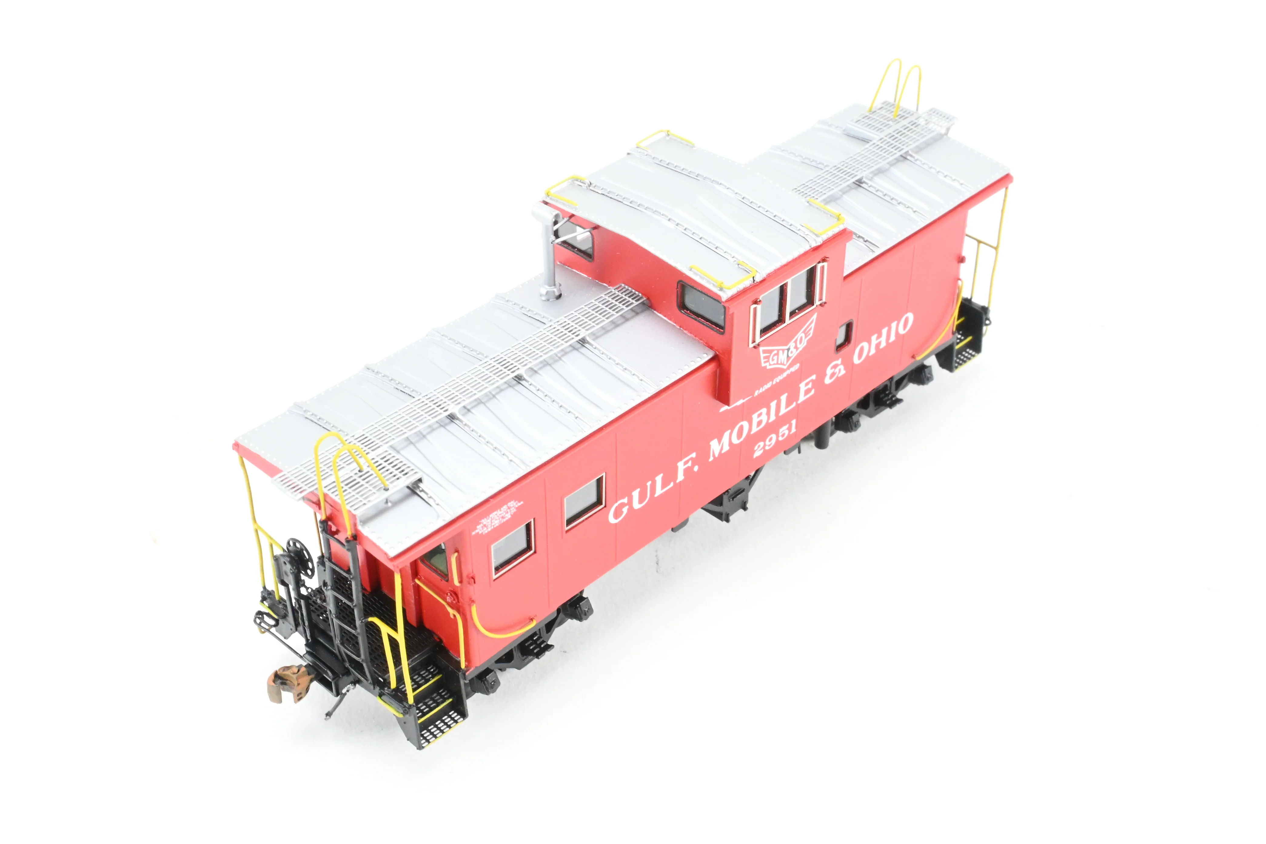 HO Brass OMI - Overland Models, Inc. GM&O - Gulf, Mobile & Ohio International Wide-Vision Caboose FP No. 2951 - Image 7