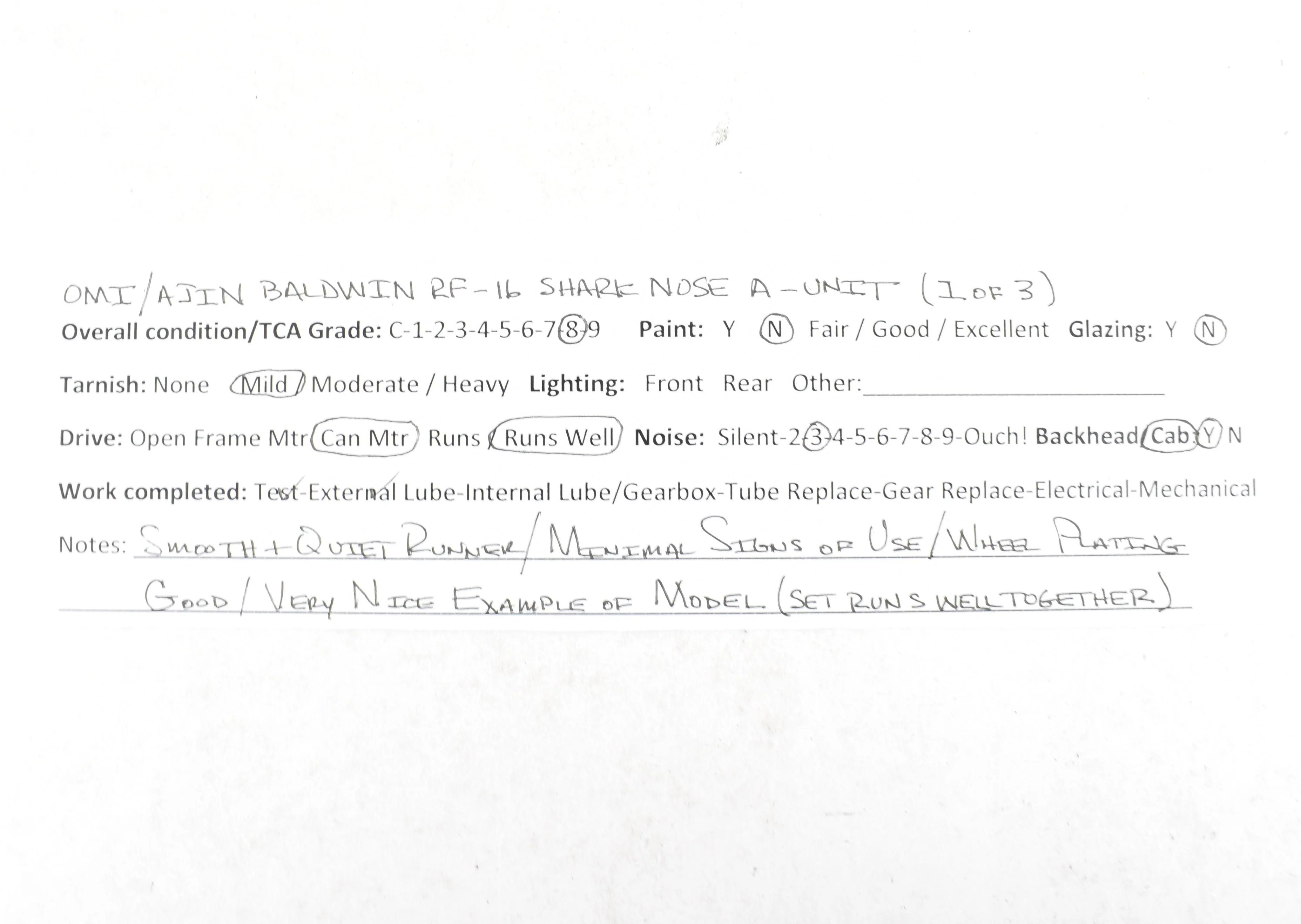 HO Brass CON OMI - Overland Models Inc. NYC, CIL, PRR, and B&O Baldwin RF-16 Shark Nose A/B/A Set - Image 39