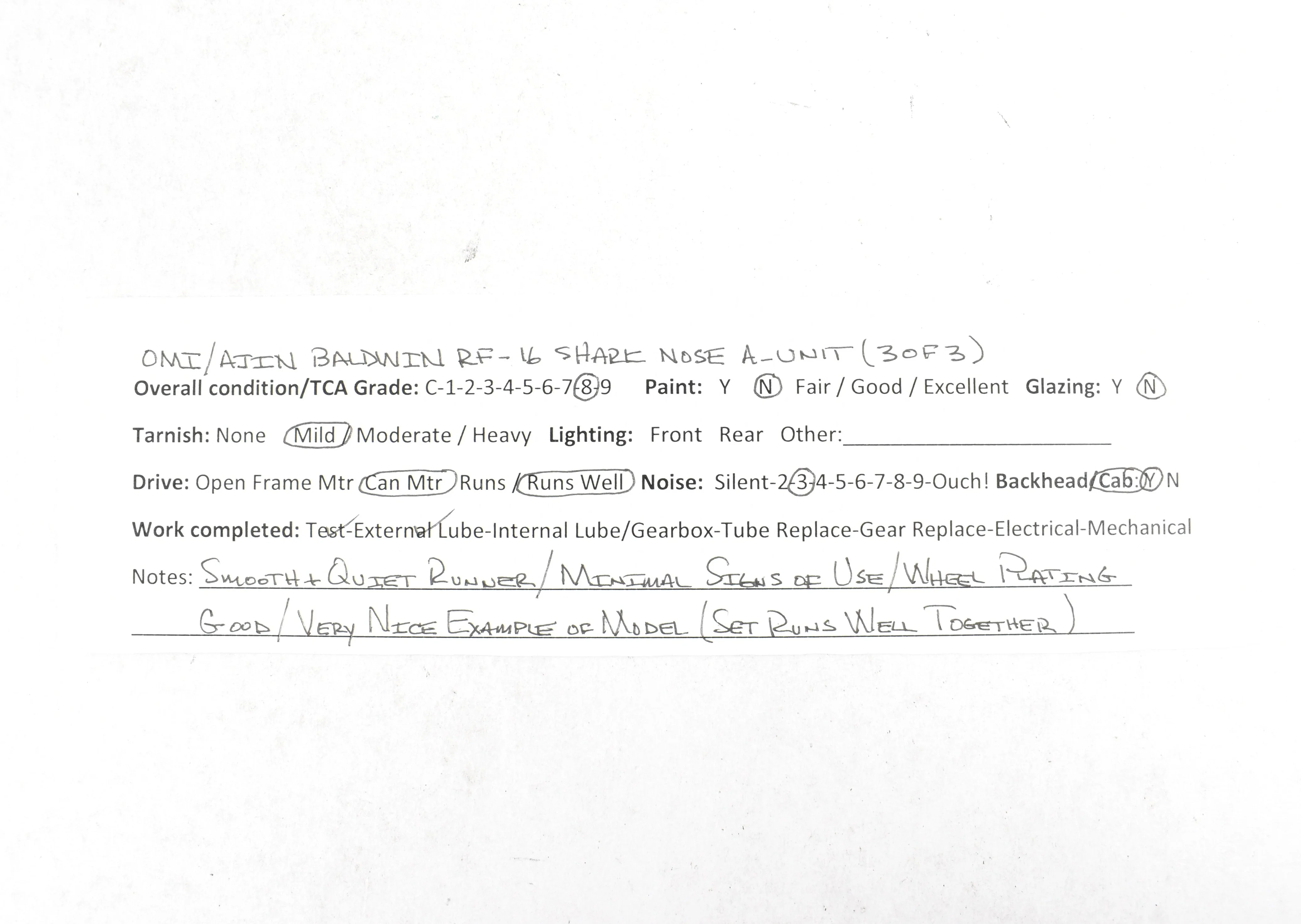 HO Brass CON OMI - Overland Models Inc. NYC, CIL, PRR, and B&O Baldwin RF-16 Shark Nose A/B/A Set - Image 43