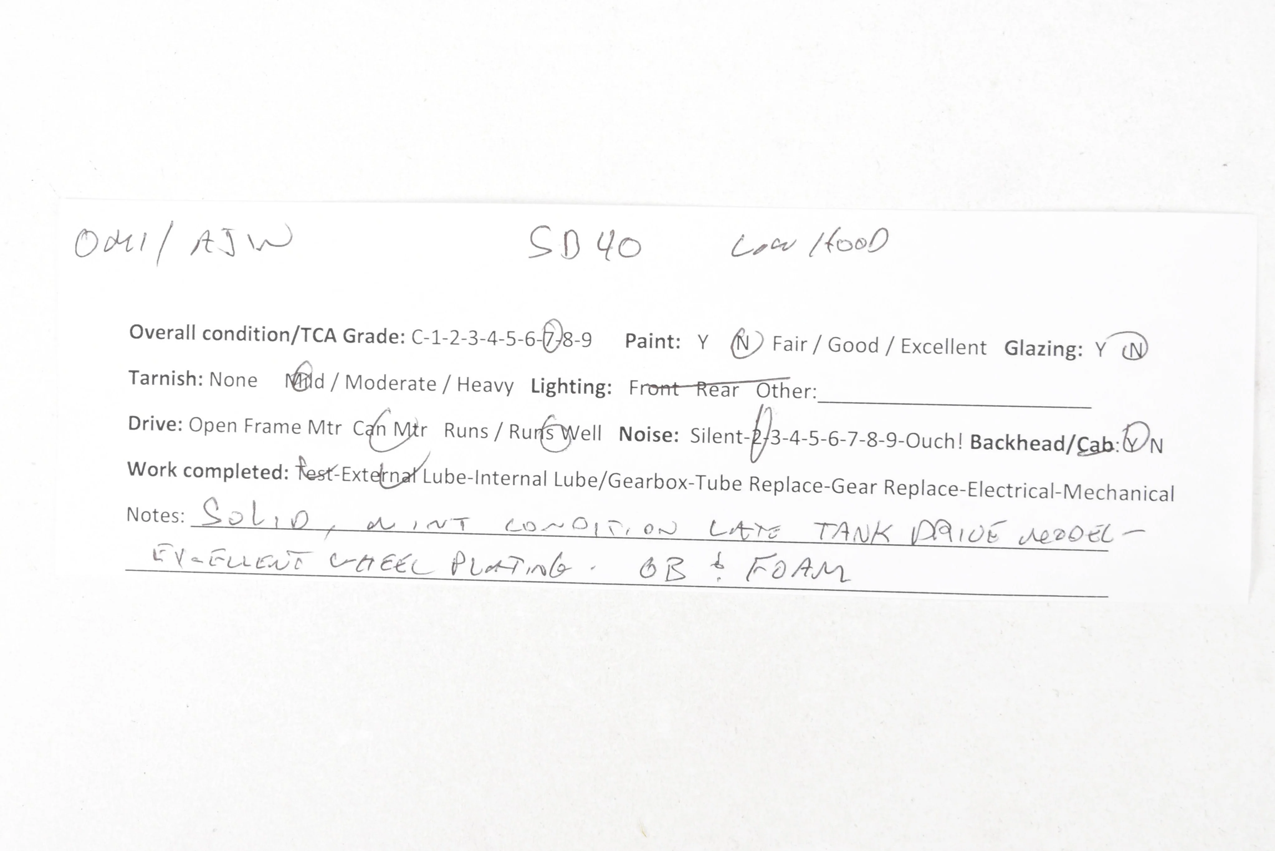 HO Brass OMI - Overland Models Inc. Various Roads EMD SD40 Low Hood, W/Dynamic Brakes, W/Low Mounted Brake Cylinders - Image 19