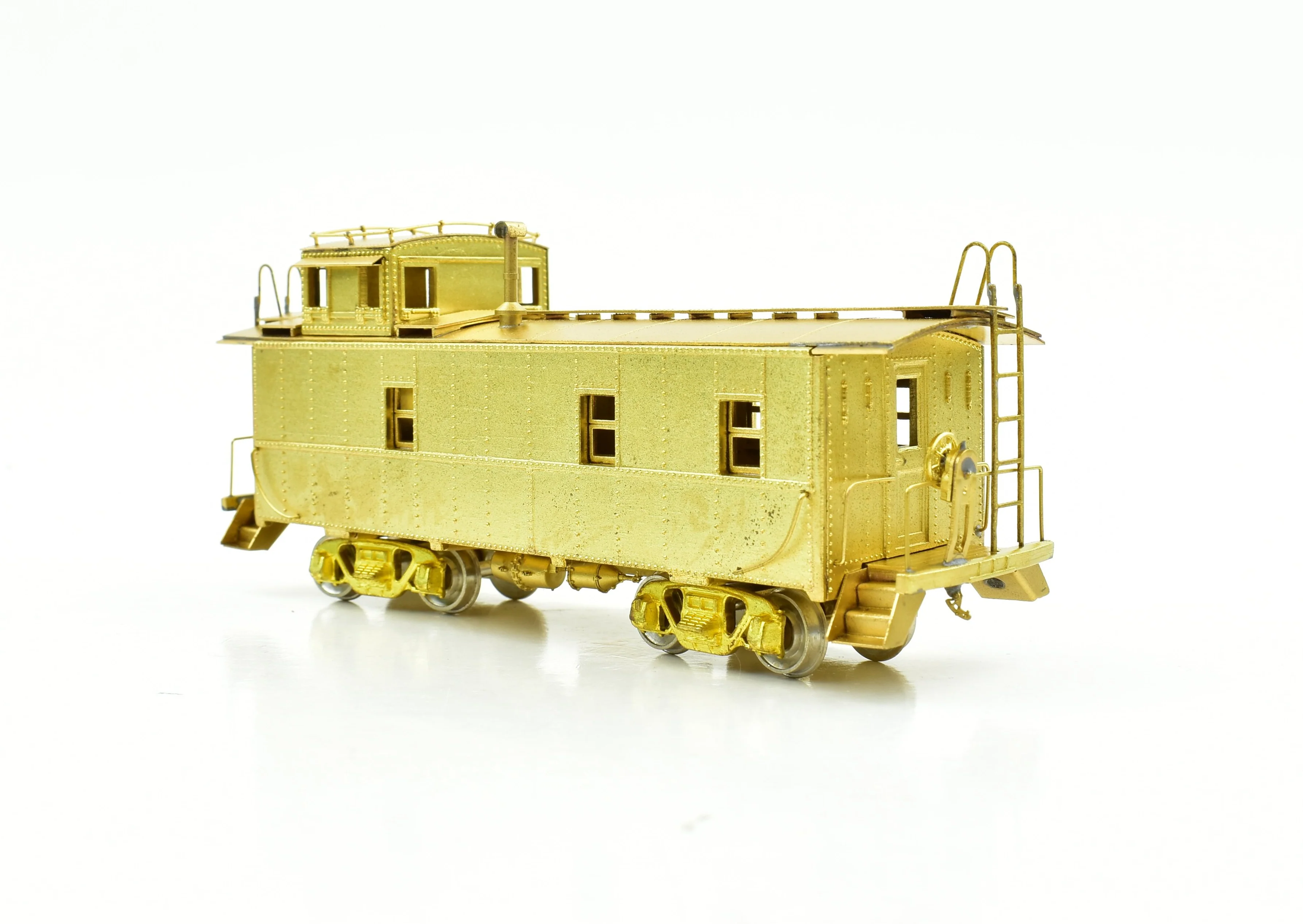 HO Brass PFM - Fujiyama ATSF - Santa Fe Steel Caboose - Image 6