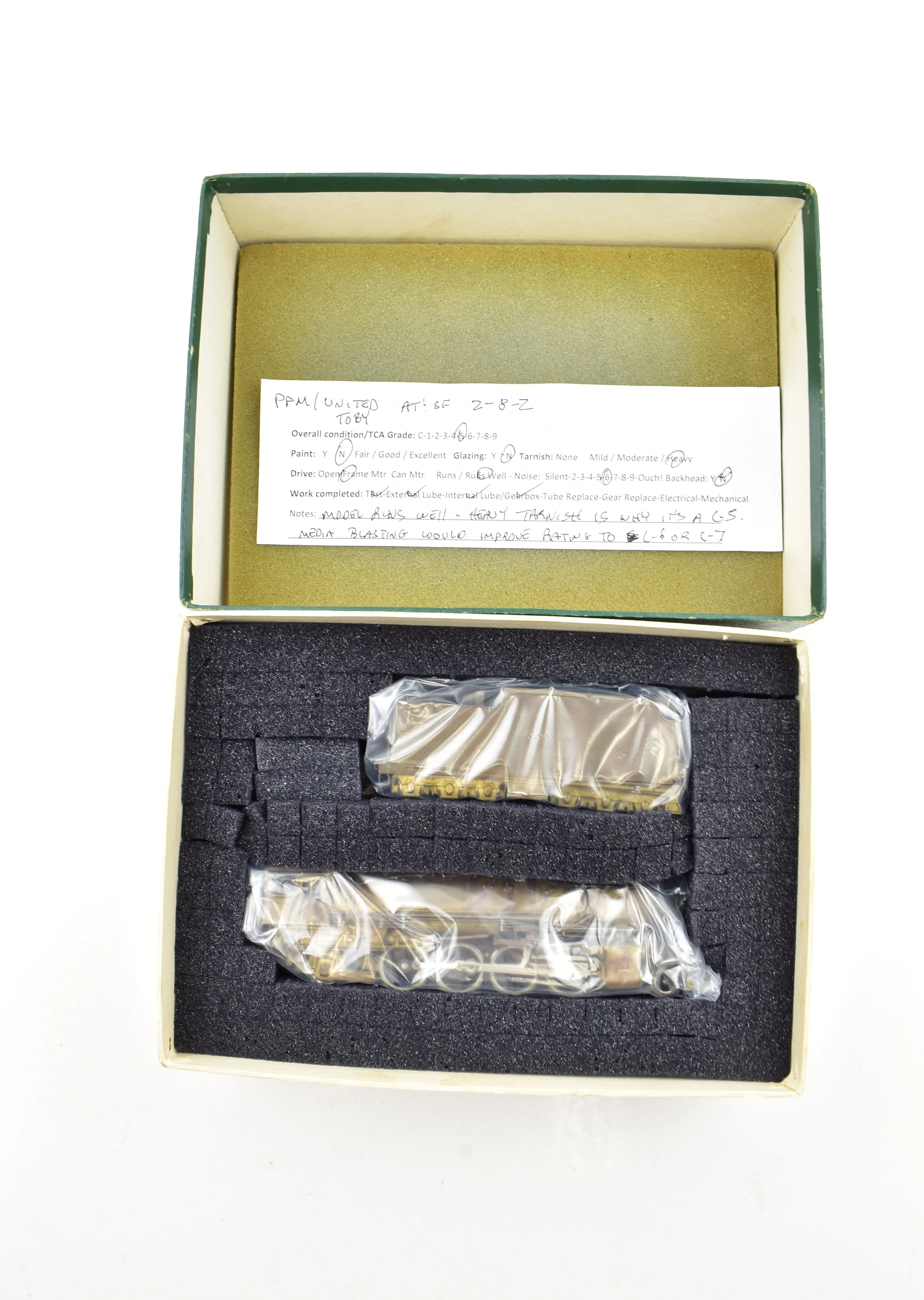 HO Brass PFM - Toby ATSF - Santa Fe 2-8-2 Mikado - Image 19