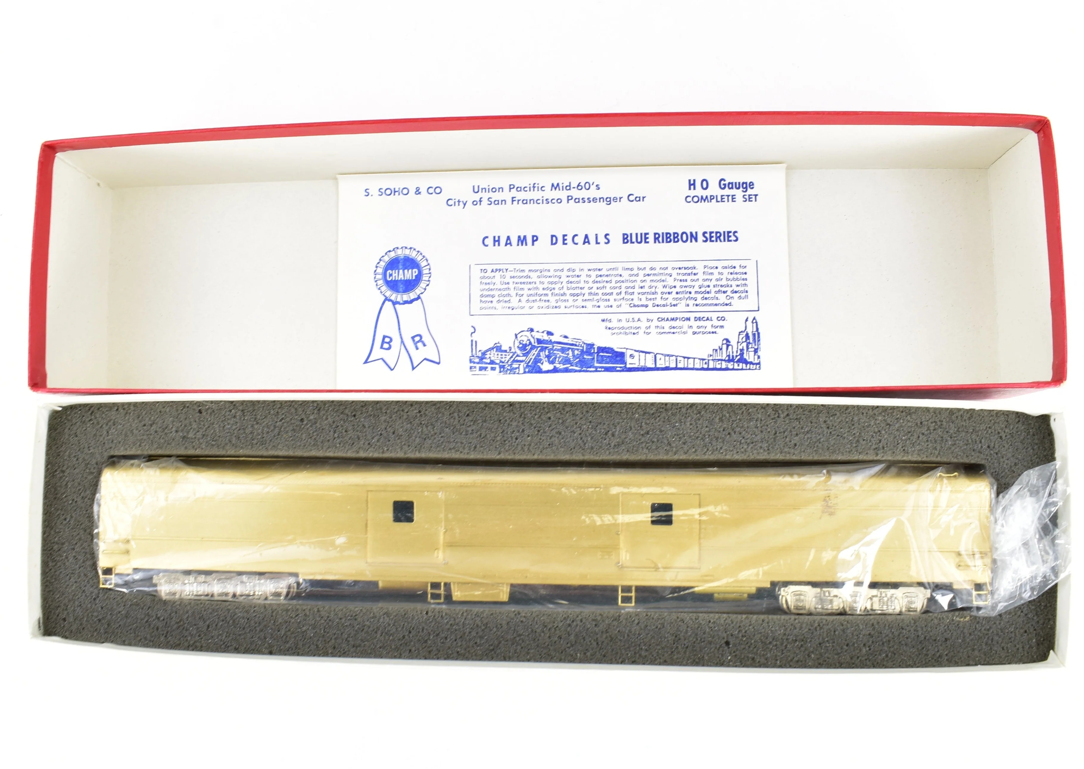 HO Brass S. Soho & Co. UP - Union Pacific #6300 Baggage Car - Image 14