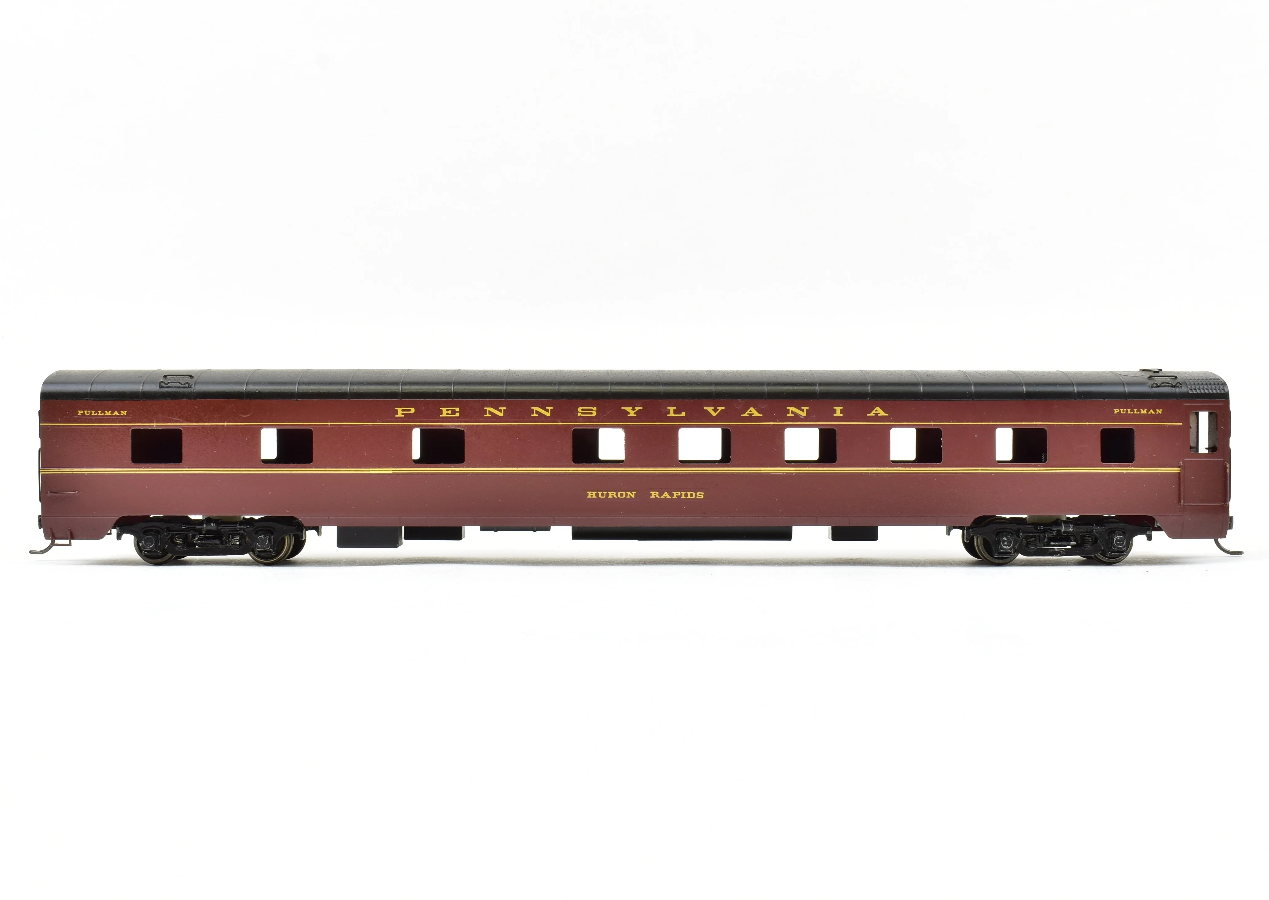 HO Brass Soho PRR - Pennsylvania Railroad 10-6 Rapids Pullman Sleeper Car Custom Painted - Image 3