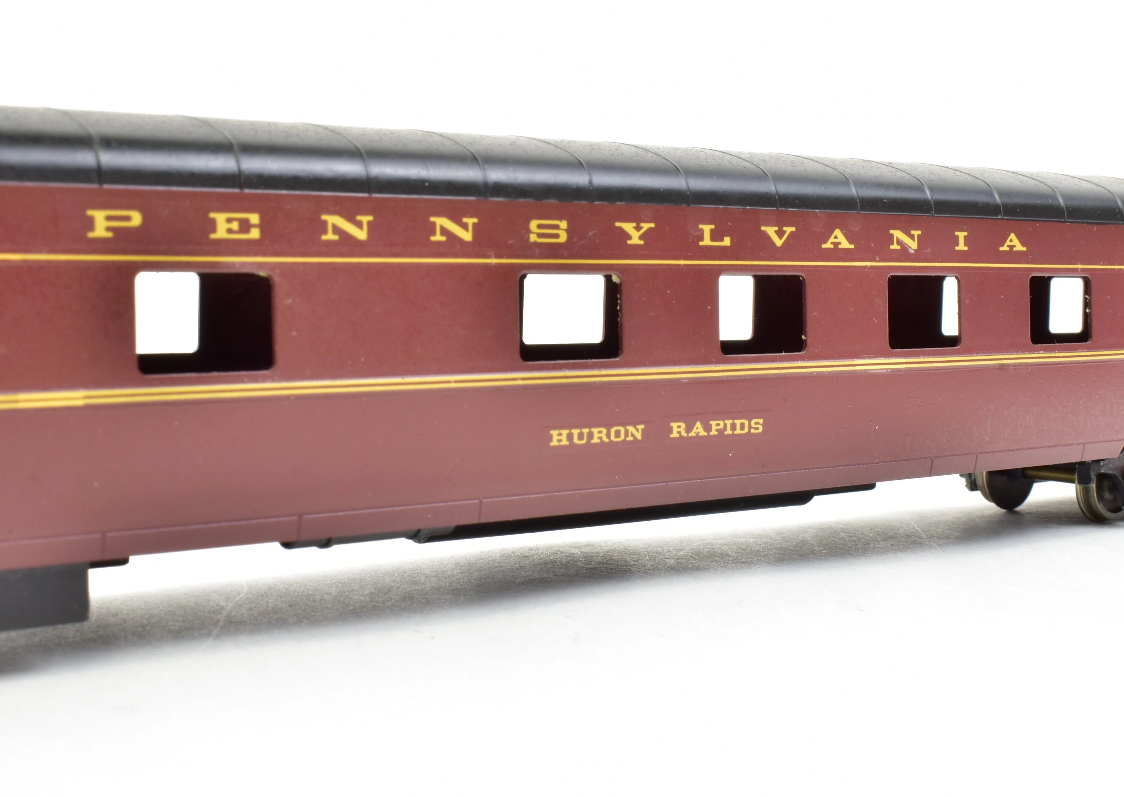 HO Brass Soho PRR - Pennsylvania Railroad 10-6 Rapids Pullman Sleeper Car Custom Painted - Image 5