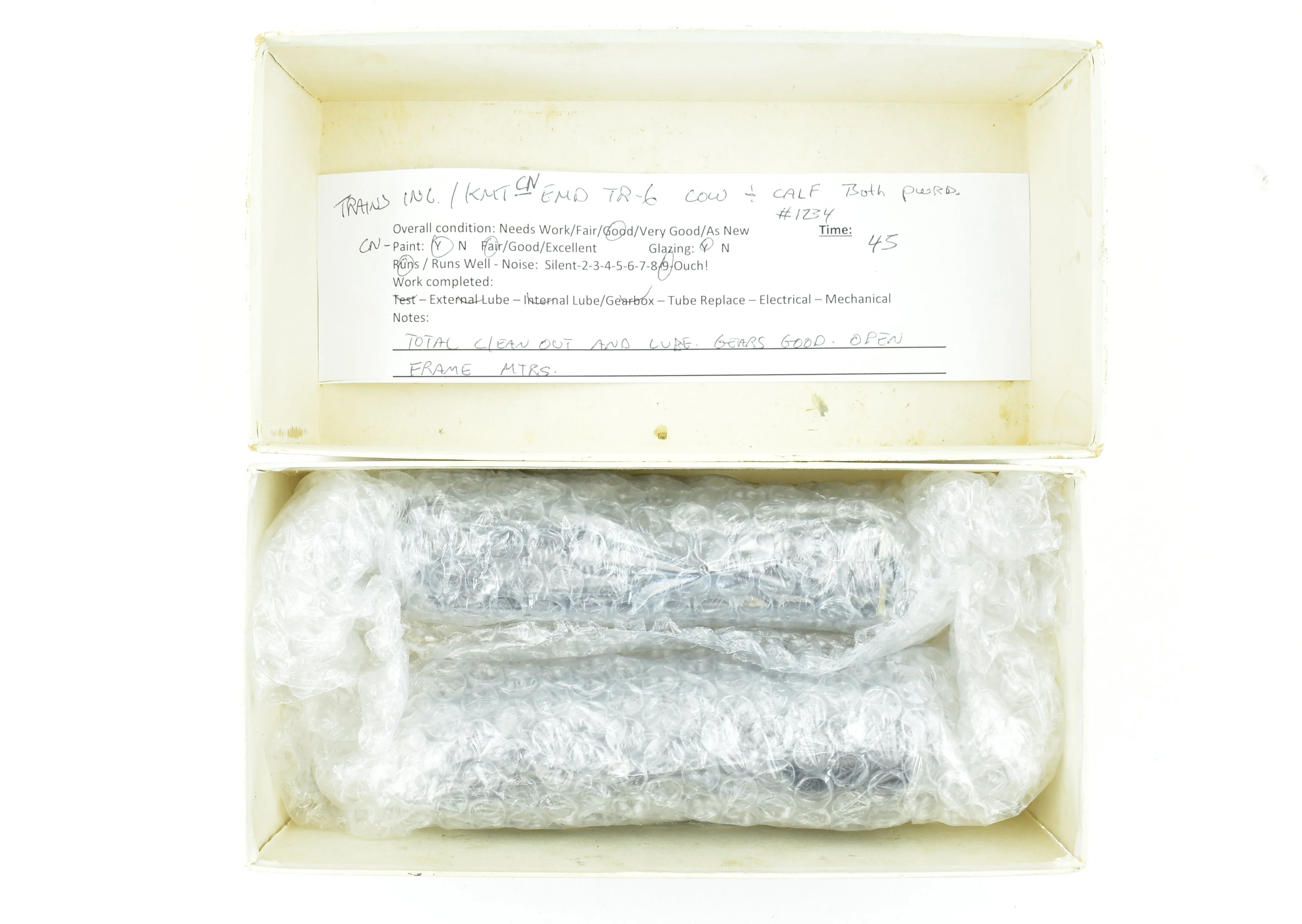 HO Brass Trains Inc. CNR - Canadian National Railway EMD TR-6 1600 HP "Cow and Calf" Unit Diesel Set - Image 19