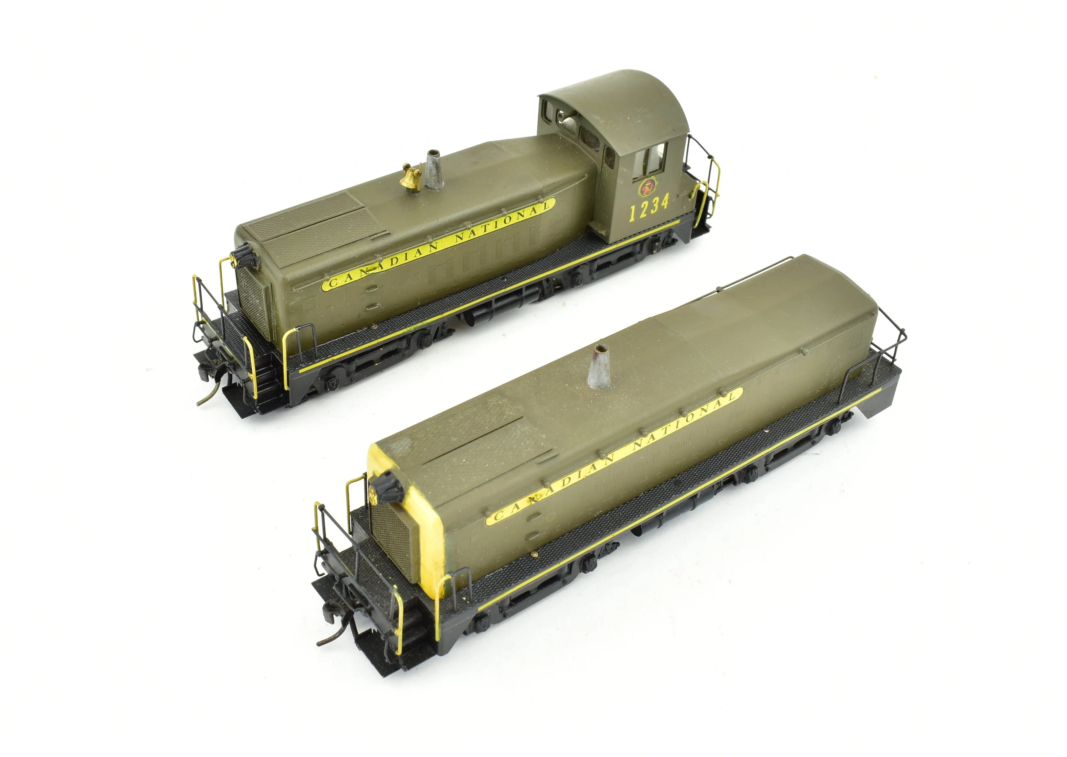 HO Brass Trains Inc. CNR - Canadian National Railway EMD TR-6 1600 HP "Cow and Calf" Unit Diesel Set - Image 7