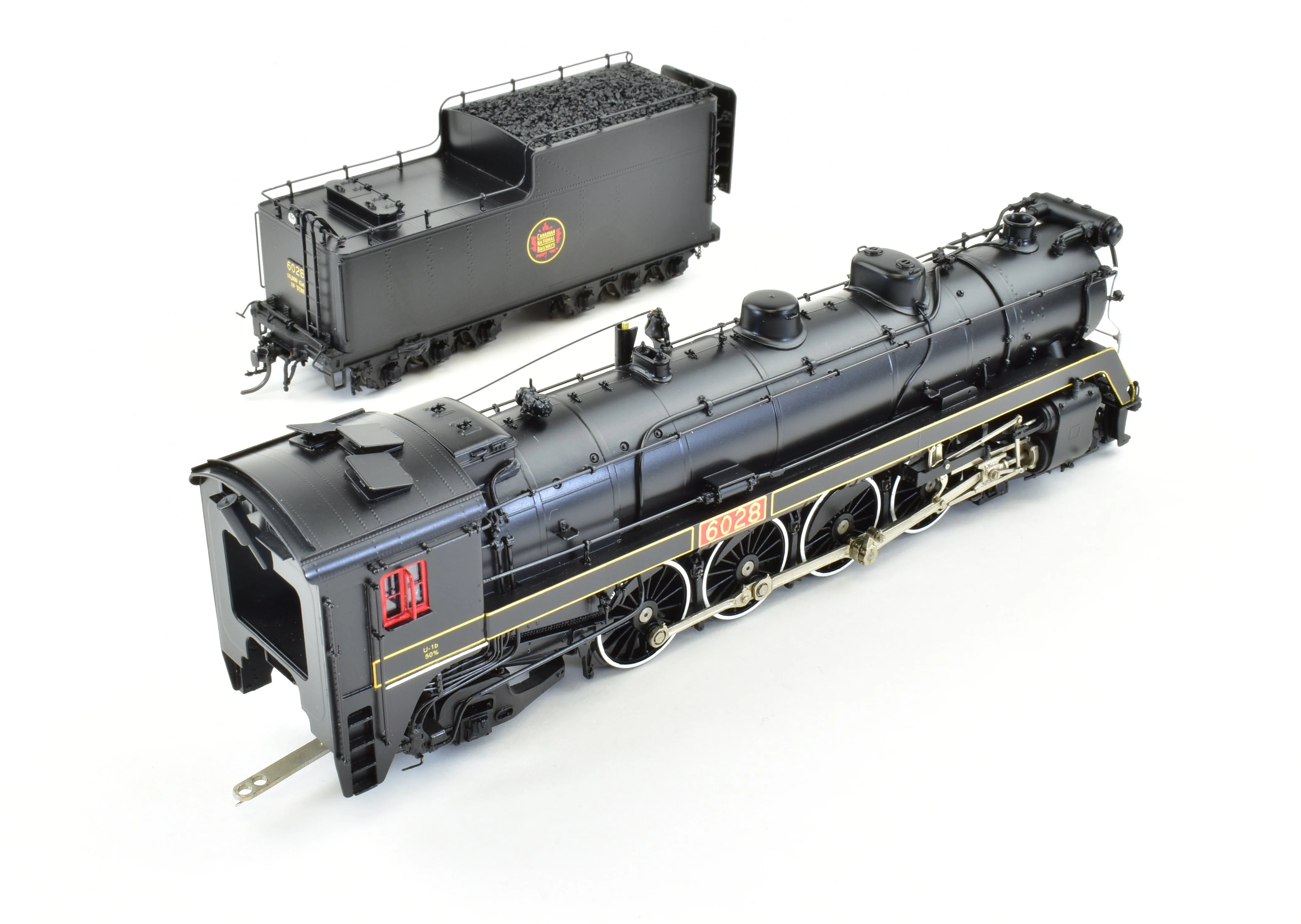 HO Brass CON VH - Van Hobbies CNR - Canadian National Railway 4-8-2 Class U-1-b Mountain #6028 FP - Image 7