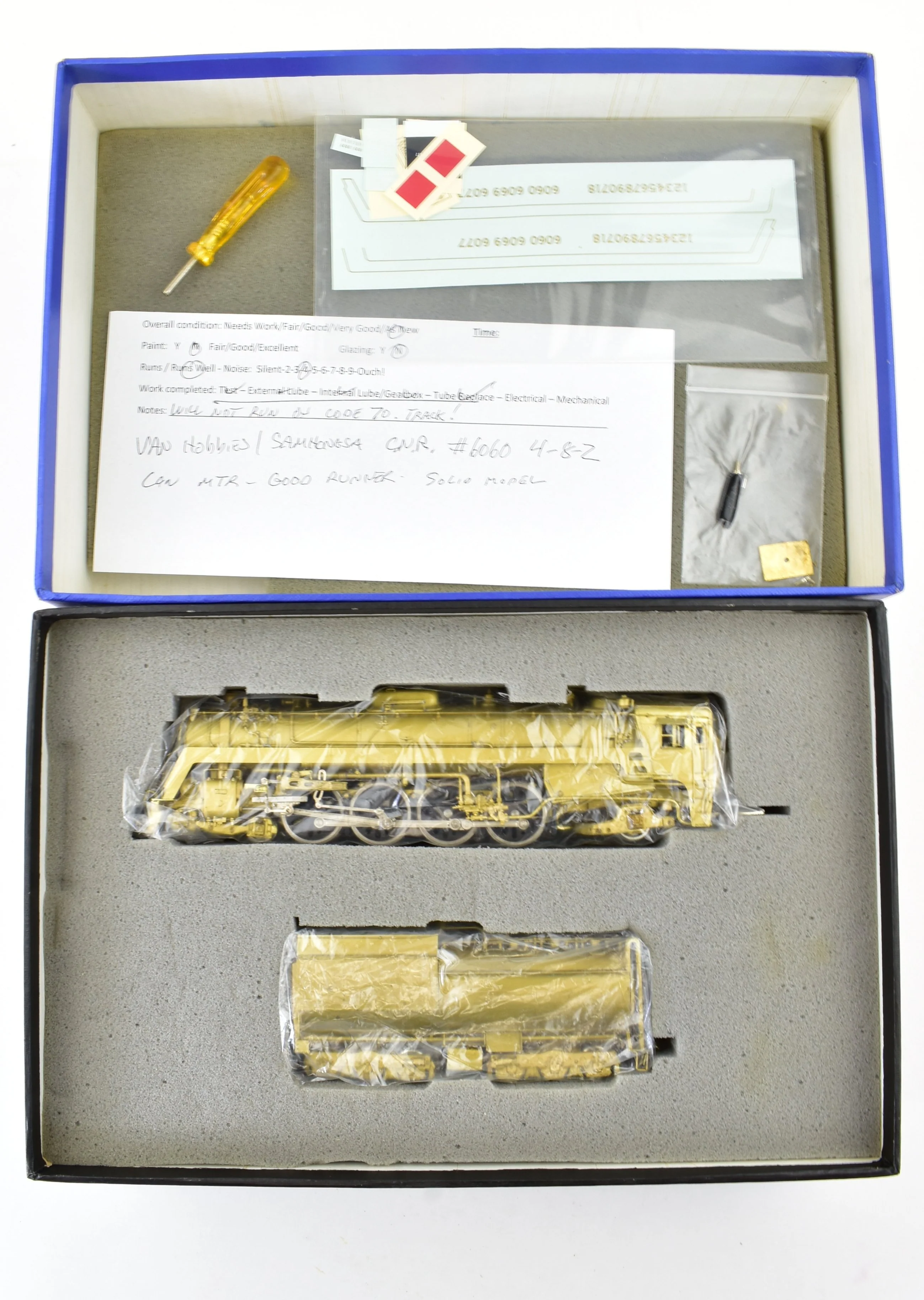 HO Brass VH - Van Hobbies CNR - Canadian National Railway 4-8-2 Mountain #6060 - Image 21