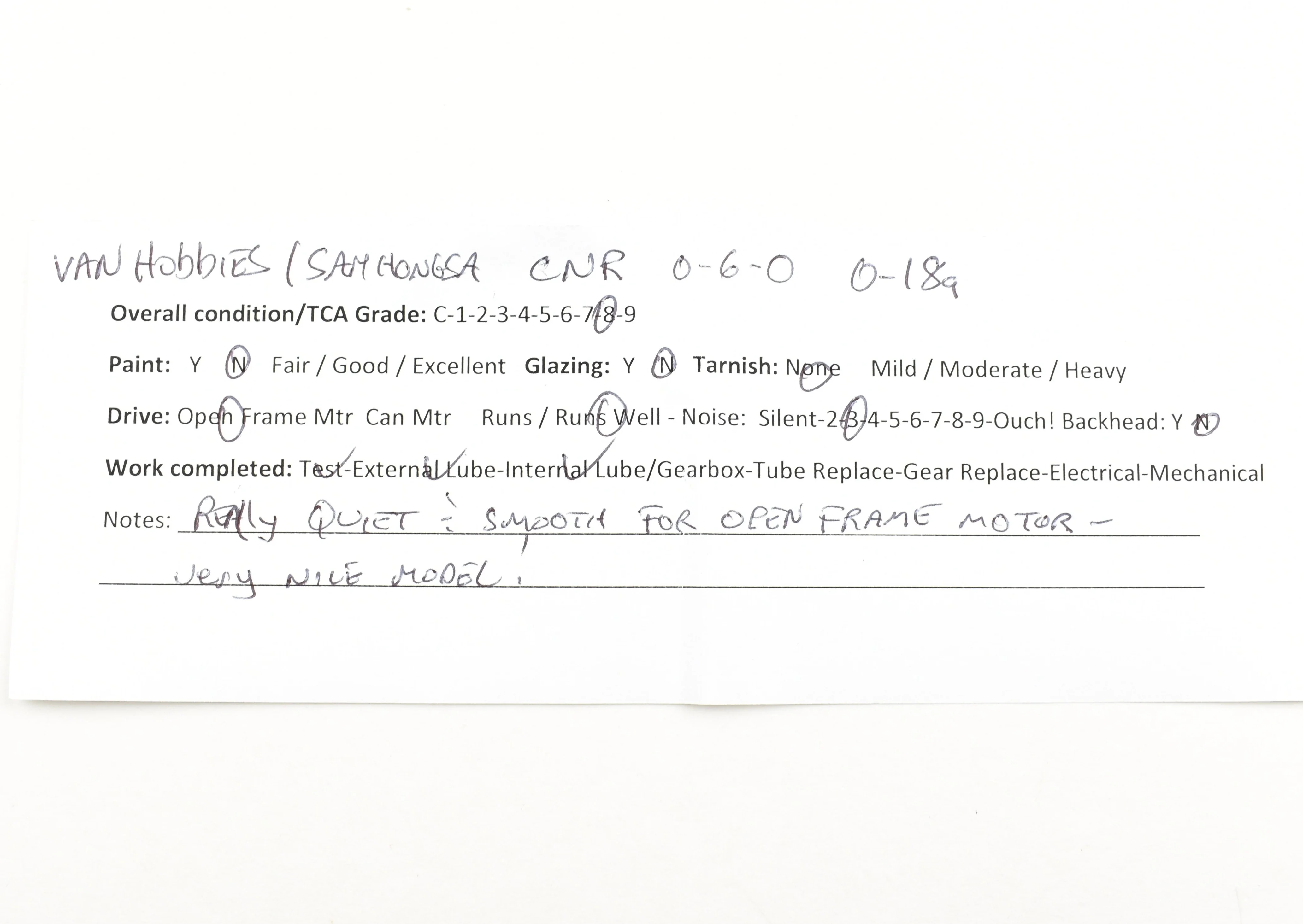 HO Brass VH - Van Hobbies CNR - Canadian National Railway O-18a 0-6-0 Switcher - Image 20