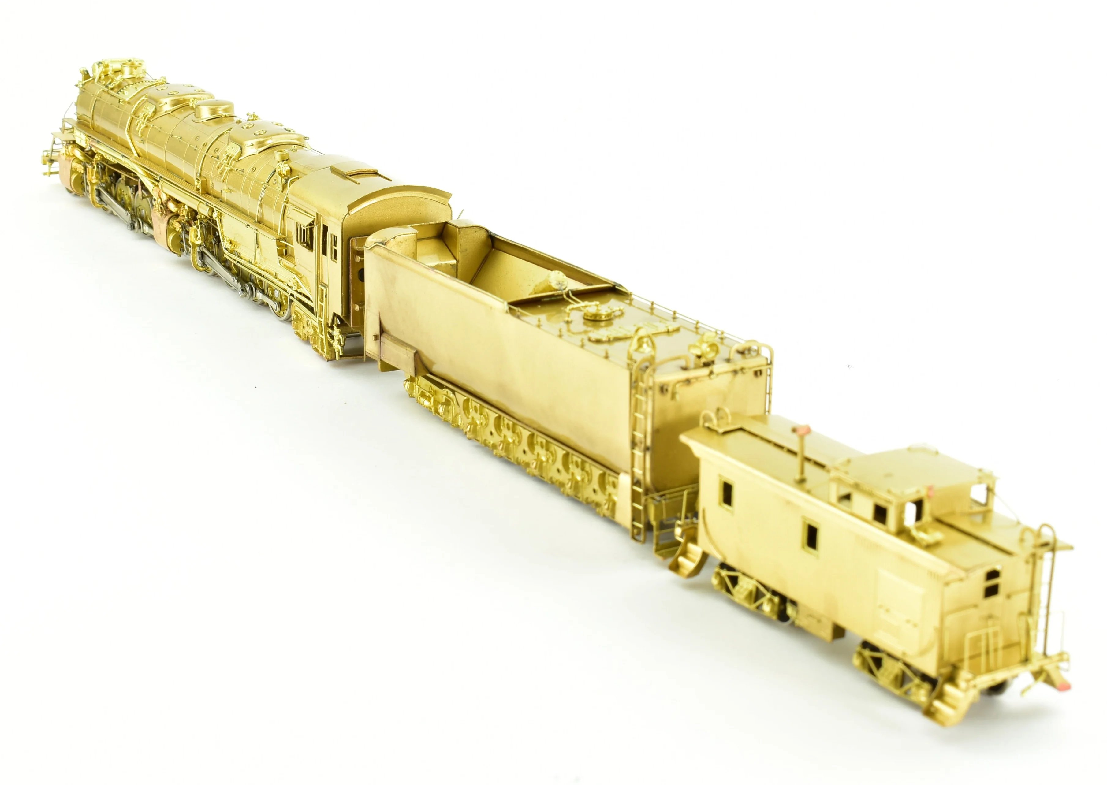 HO Brass Westside Model Co. DM&IR - Duluth, Missabe, & Iron Range 2-8-8-4 Yellowstone M-4 with Caboose - Image 5